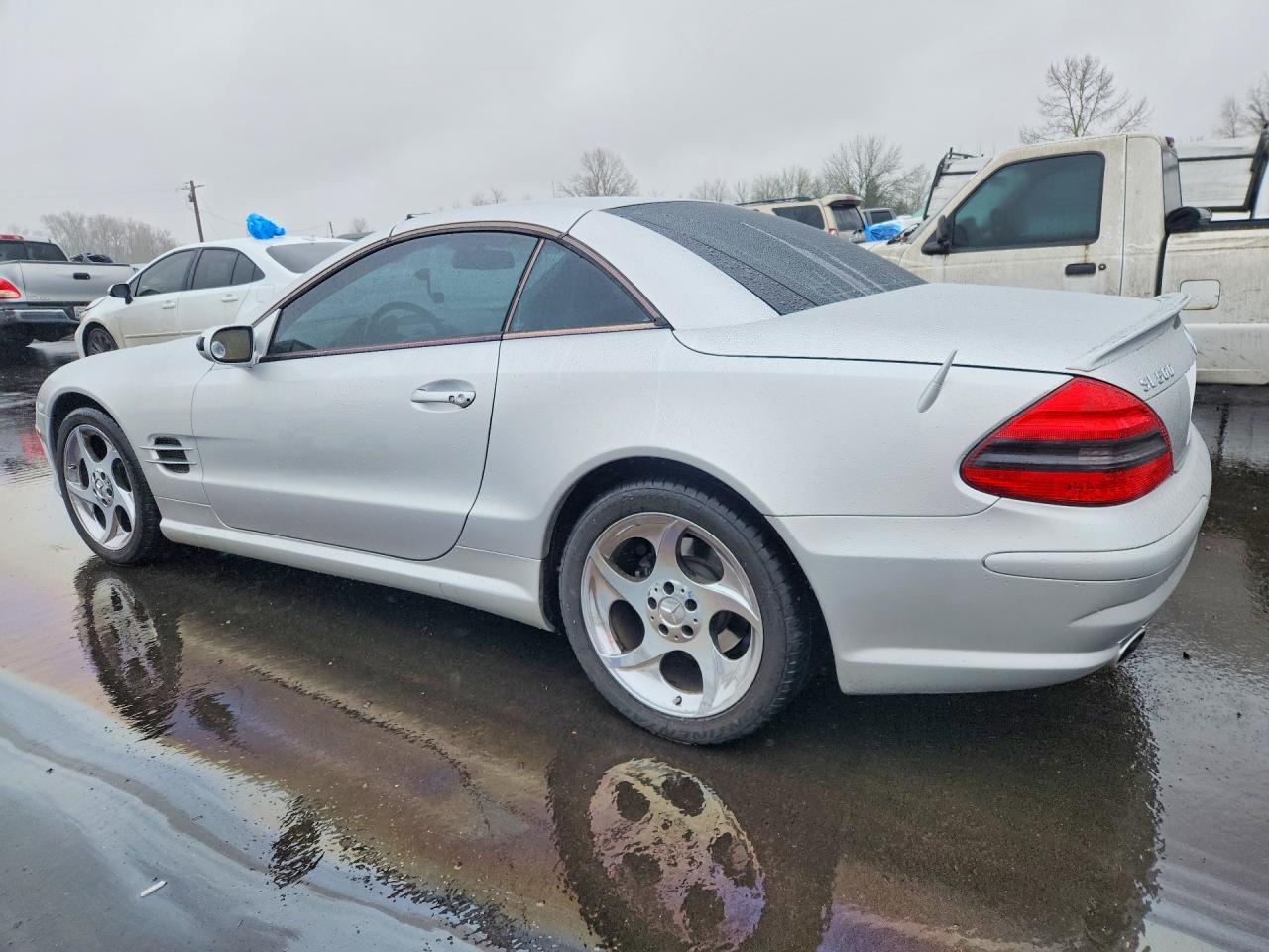 2004 Mercedes-benz Sl 500 Silver vin: WDBSK75F44F075732