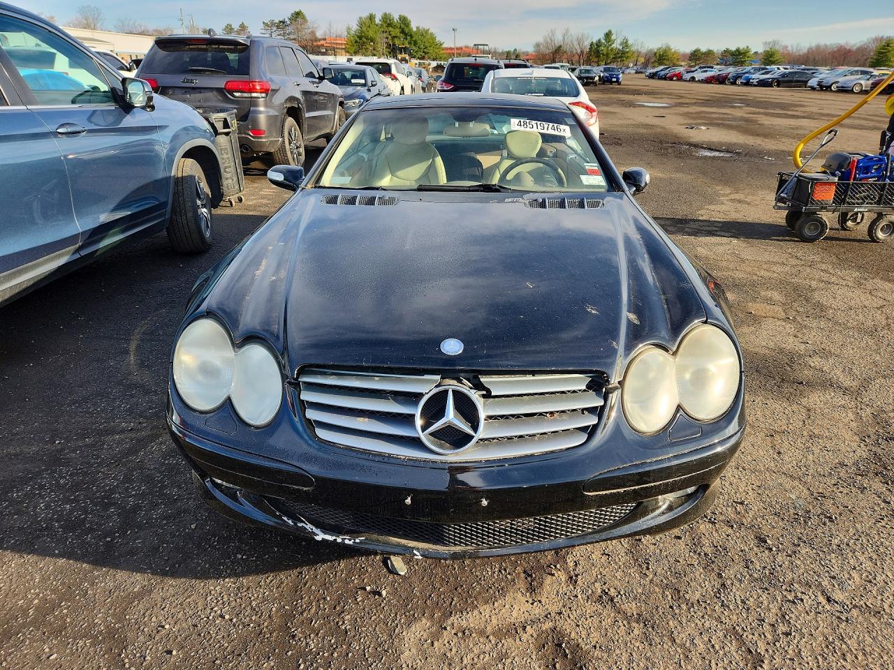 2004 Mercedes-benz Sl 500 Черный vin: WDBSK75F44F085807