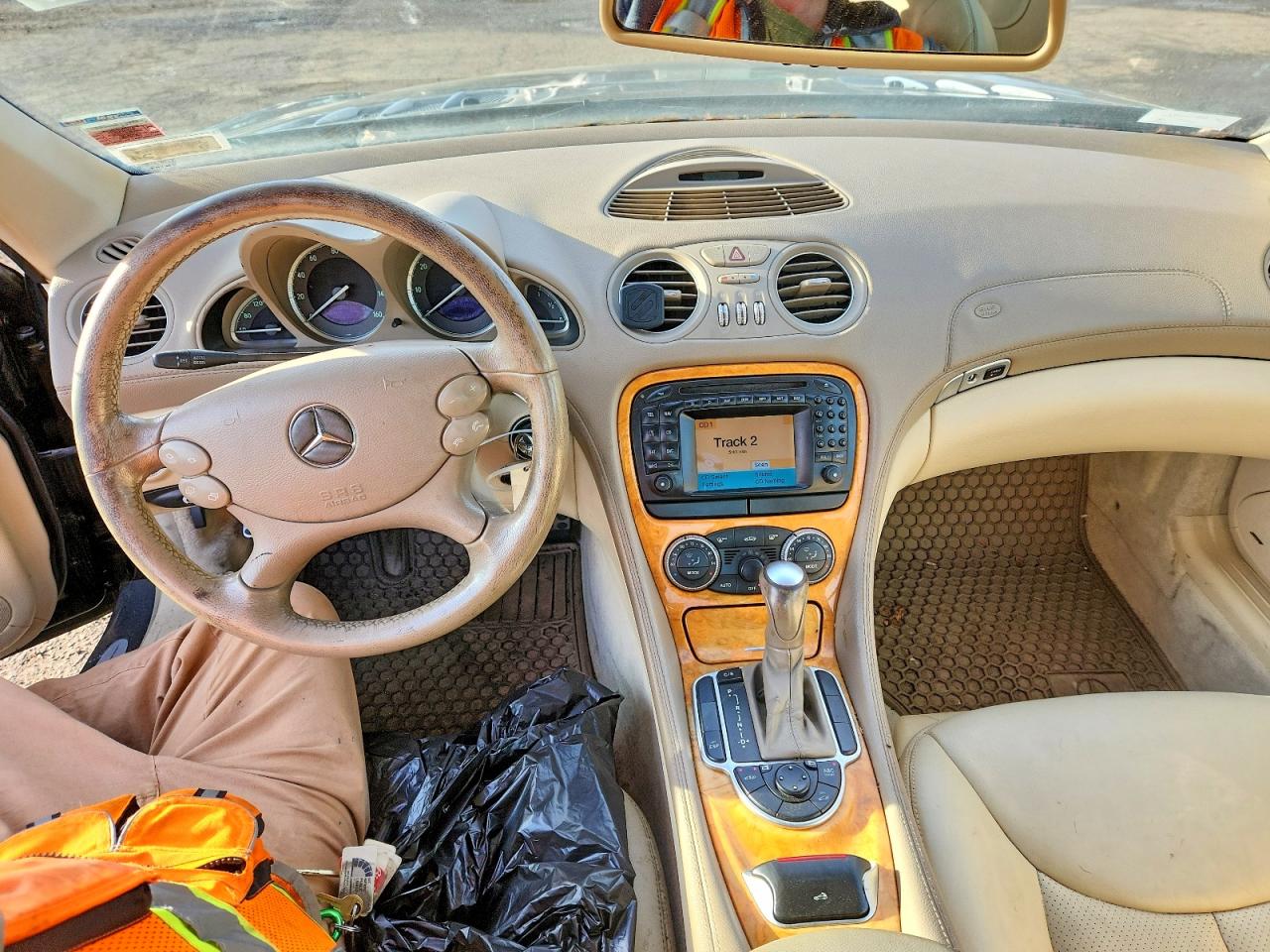 2004 Mercedes-benz Sl 500 Черный vin: WDBSK75F44F085807