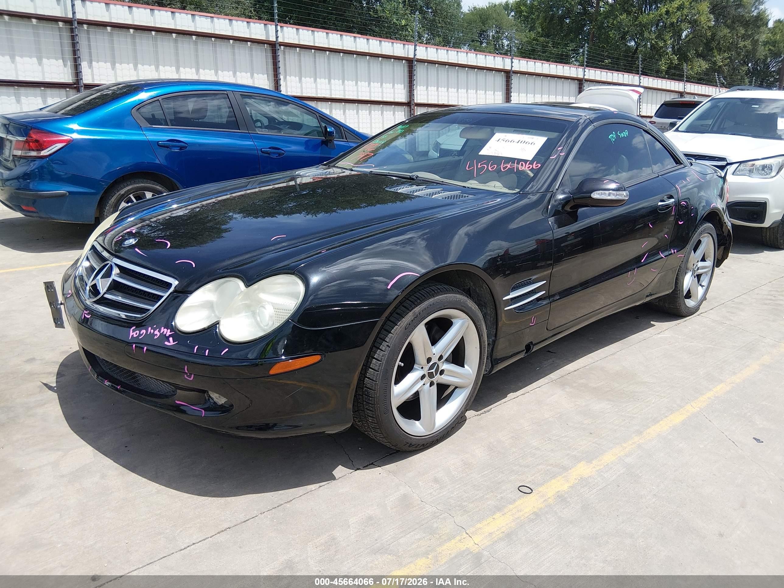2005 Mercedes-benz Sl 500   Черный vin: WDBSK75F45F102025