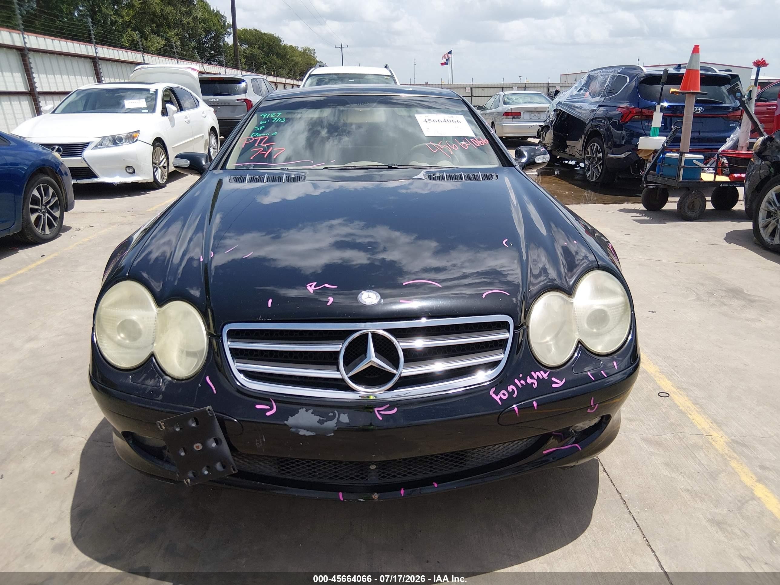2005 Mercedes-benz Sl 500   Черный vin: WDBSK75F45F102025