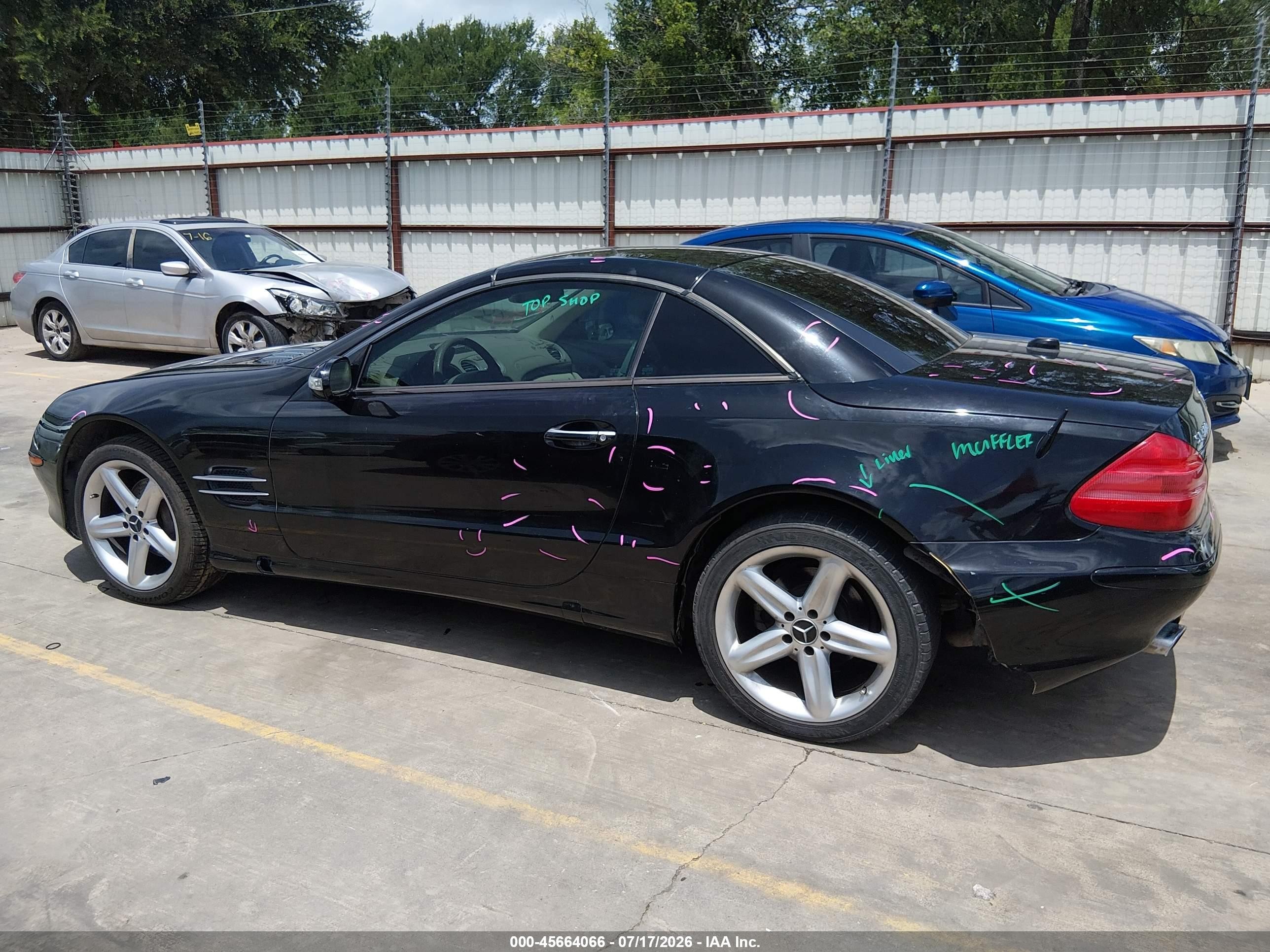 2005 Mercedes-benz Sl 500   Черный vin: WDBSK75F45F102025