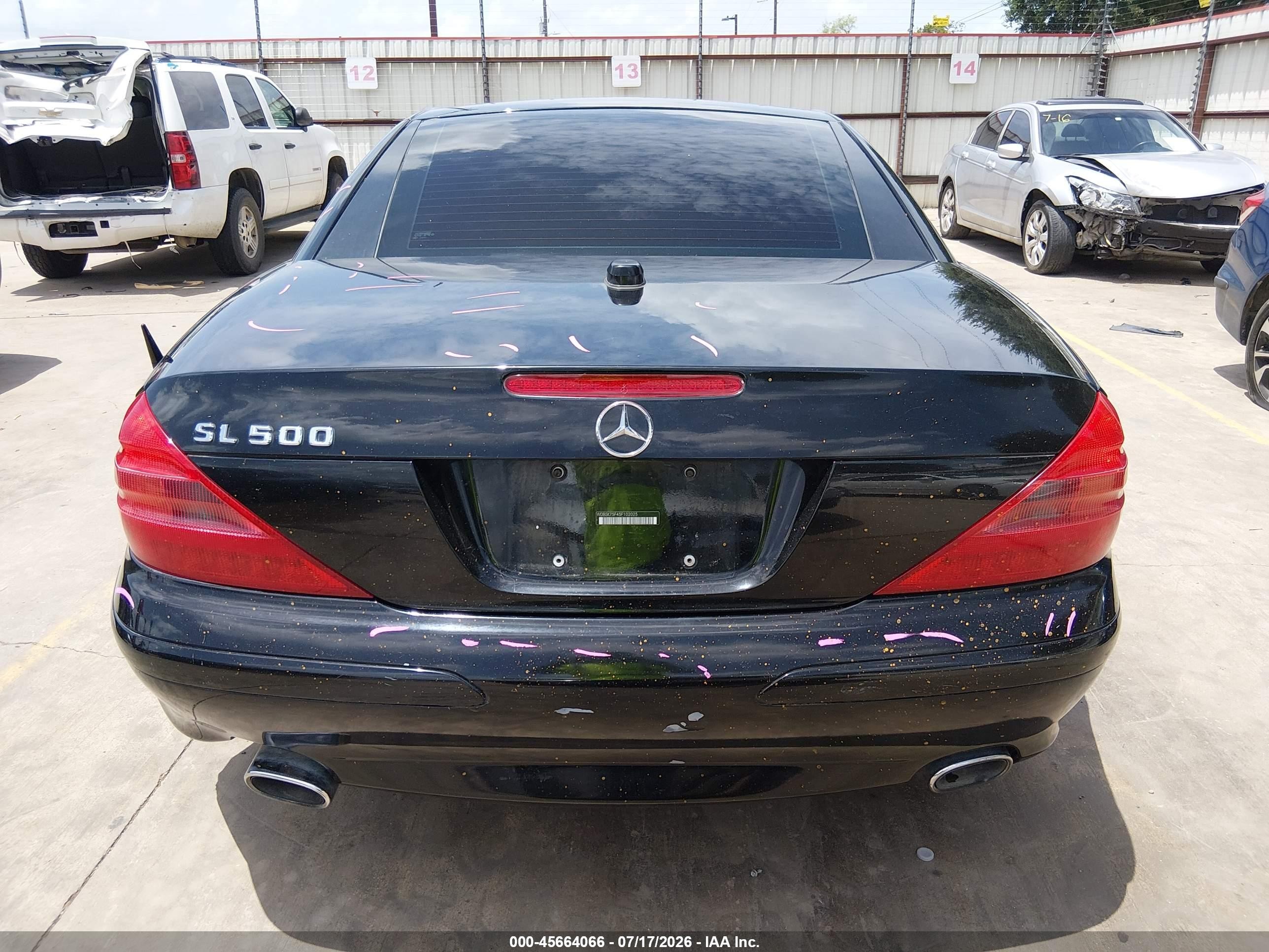 2005 Mercedes-benz Sl 500   Черный vin: WDBSK75F45F102025