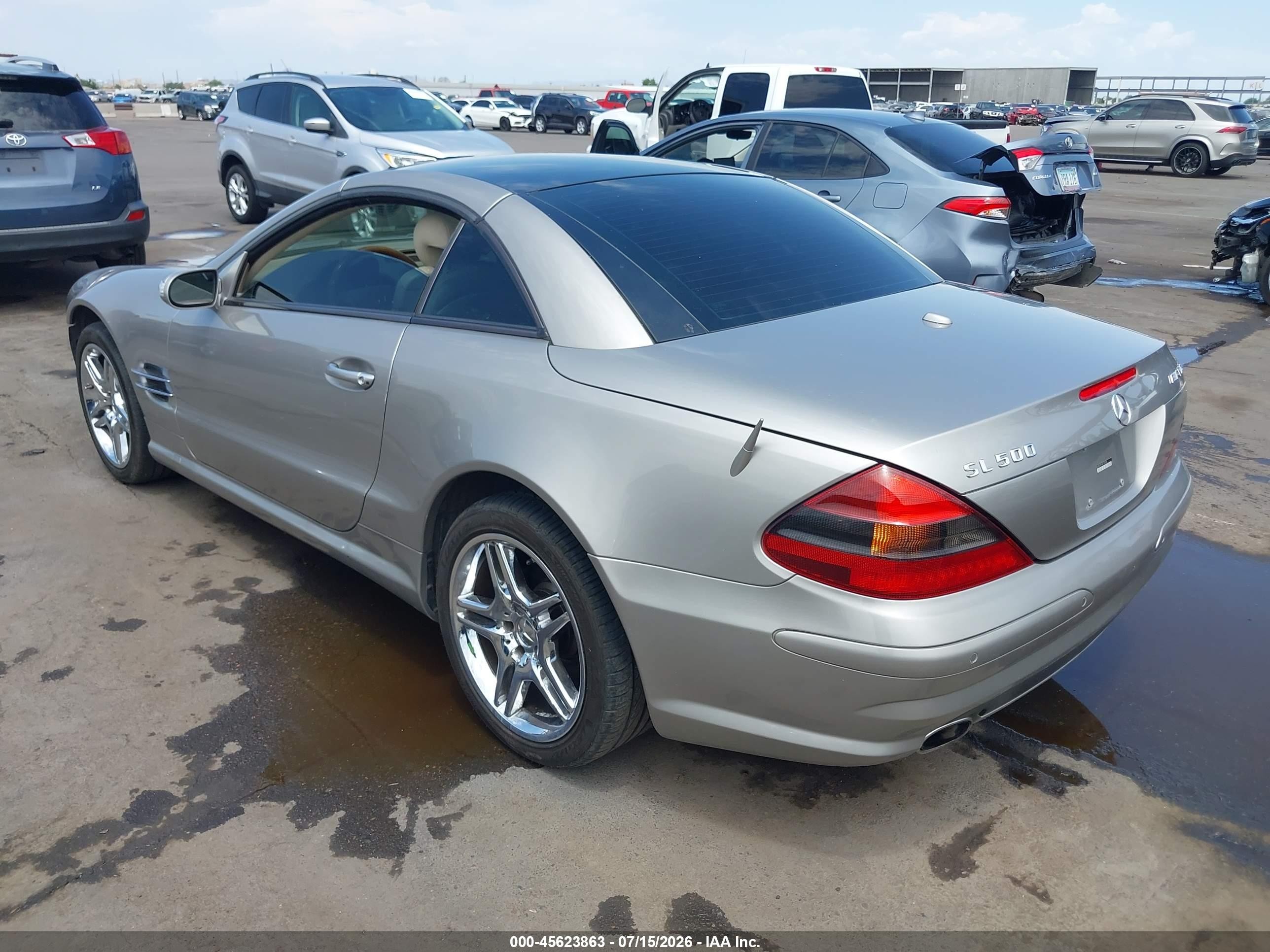 2006 Mercedes-benz Sl 500   Silver vin: WDBSK75F46F112538