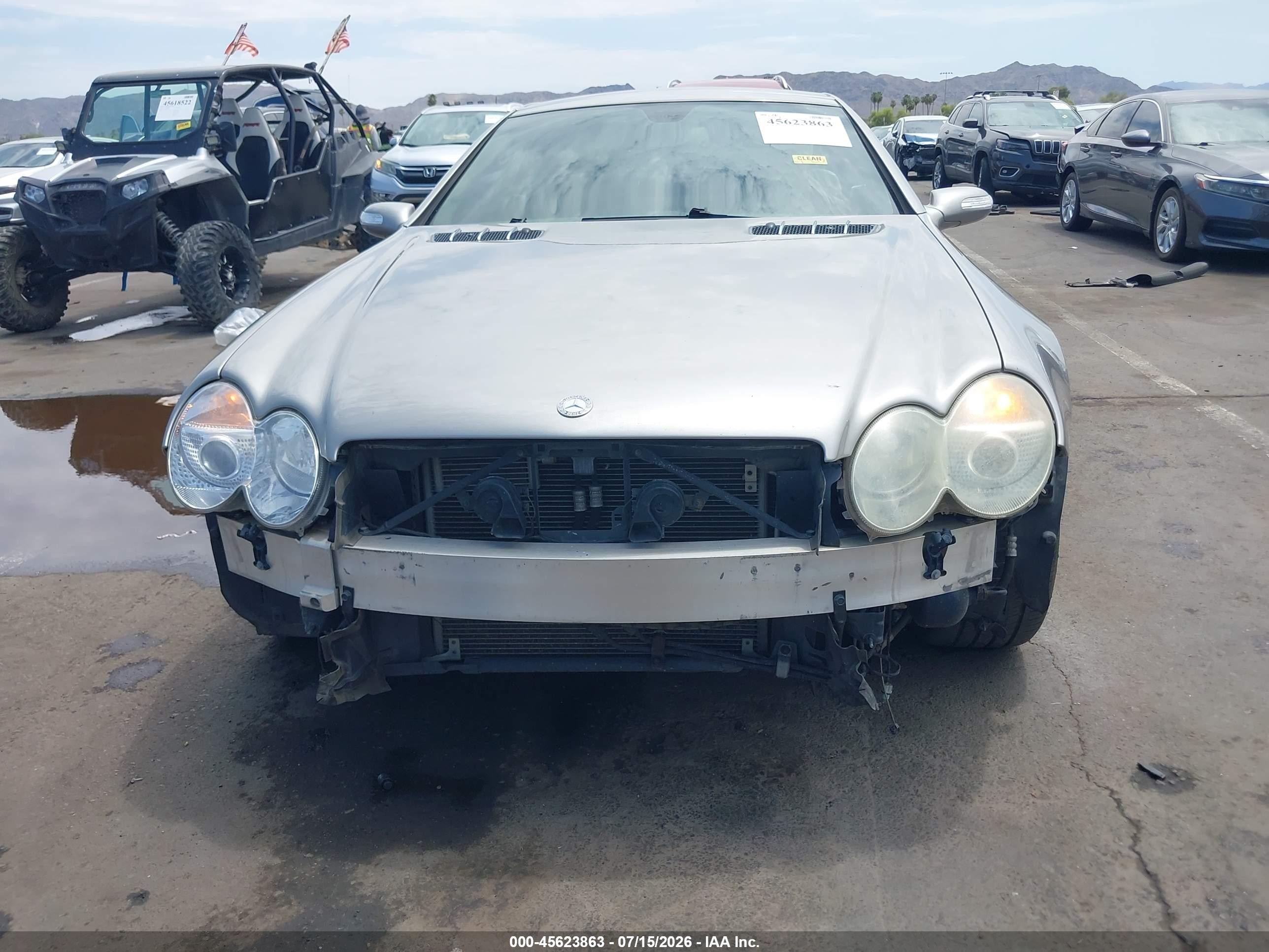 2006 Mercedes-benz Sl 500   Silver vin: WDBSK75F46F112538