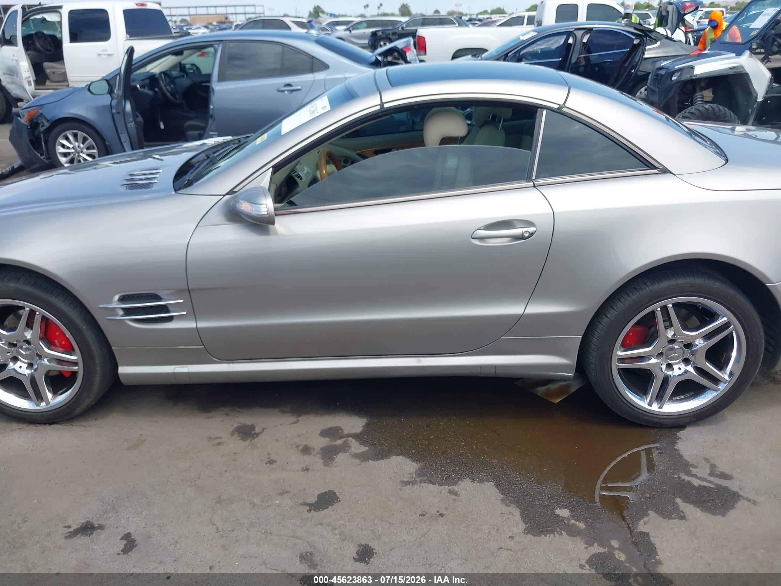 2006 Mercedes-benz Sl 500   Silver vin: WDBSK75F46F112538