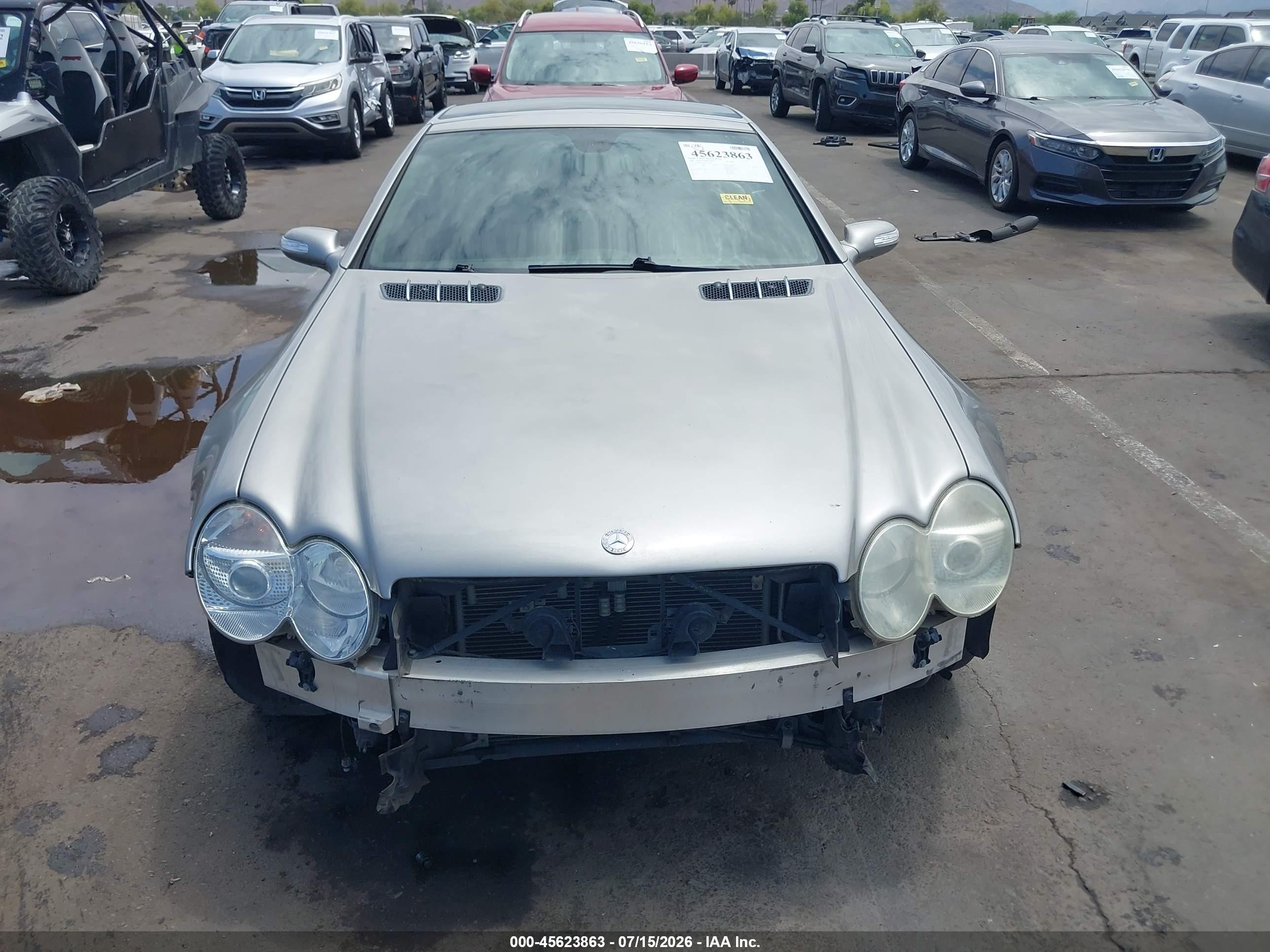 2006 Mercedes-benz Sl 500   Silver vin: WDBSK75F46F112538
