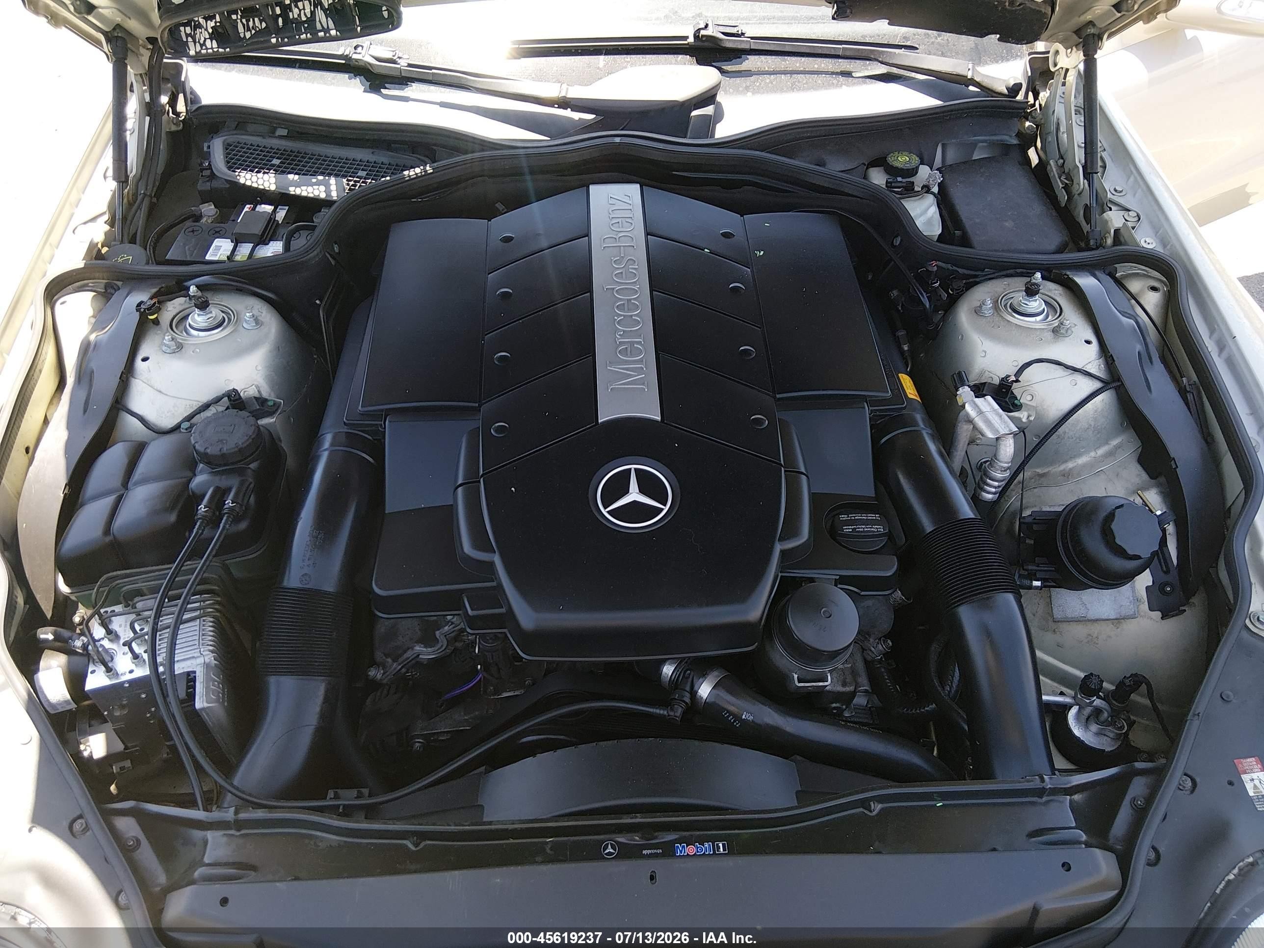 2003 Mercedes-benz Sl 500   Silver vin: WDBSK75F53F009897