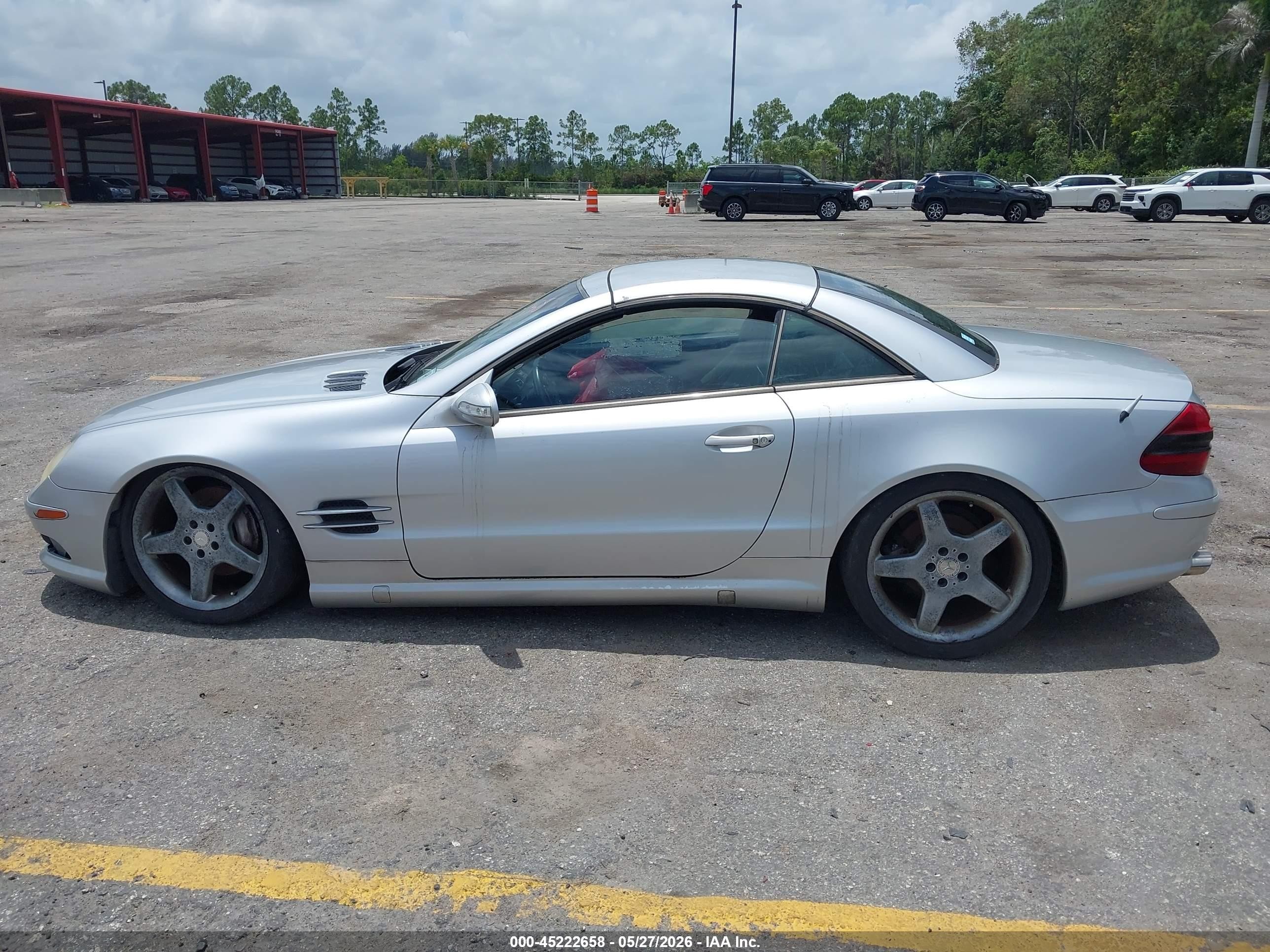 2003 Mercedes-benz Sl 500   Silver vin: WDBSK75F53F017935