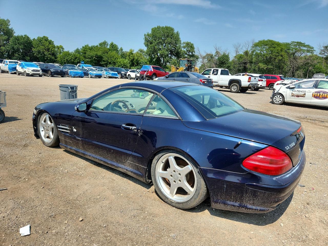 2003 Mercedes-benz Sl 500r Blue vin: WDBSK75F53F035609