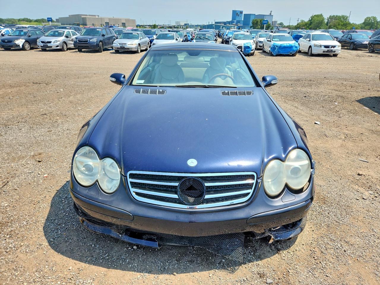 2003 Mercedes-benz Sl 500r Blue vin: WDBSK75F53F035609