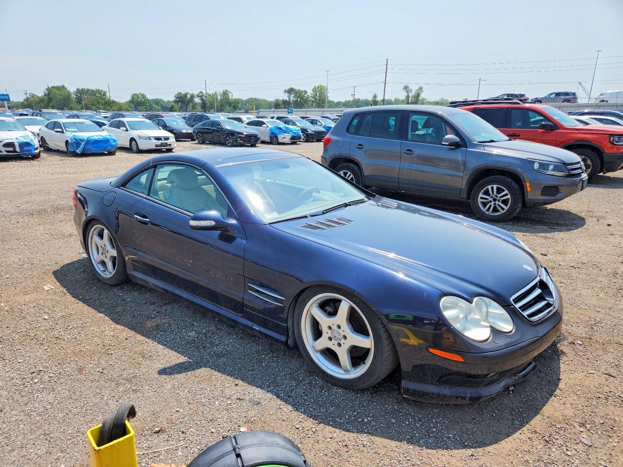 2003 Mercedes-benz Sl 500r Blue vin: WDBSK75F53F035609