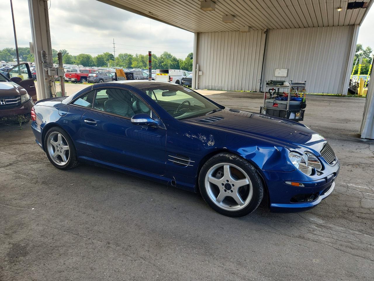 2003 Mercedes-benz Sl 500r Blue vin: WDBSK75F53F039000