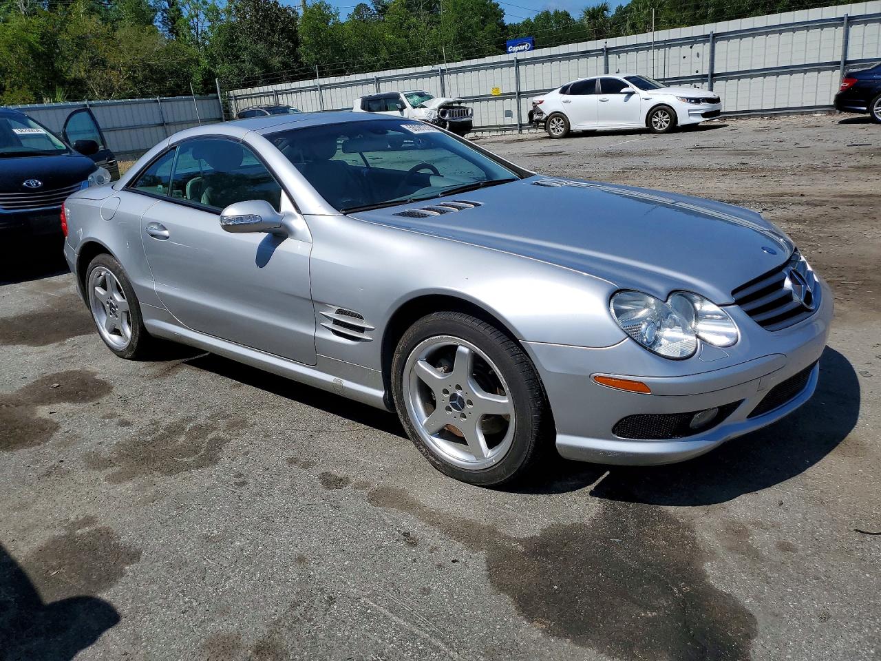 2003 Mercedes-benz Sl 500r Silver vin: WDBSK75F53F055665