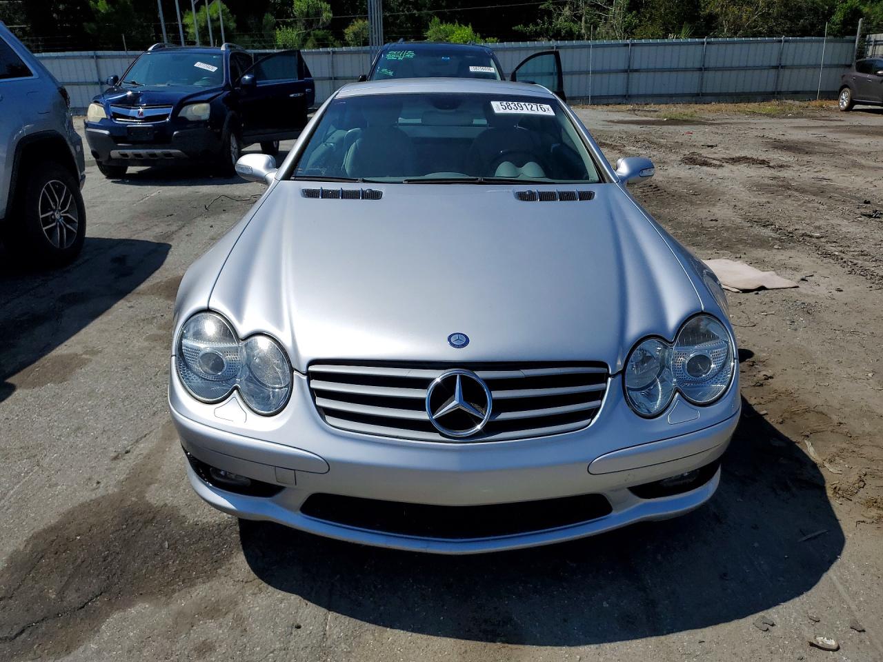 2003 Mercedes-benz Sl 500r Silver vin: WDBSK75F53F055665