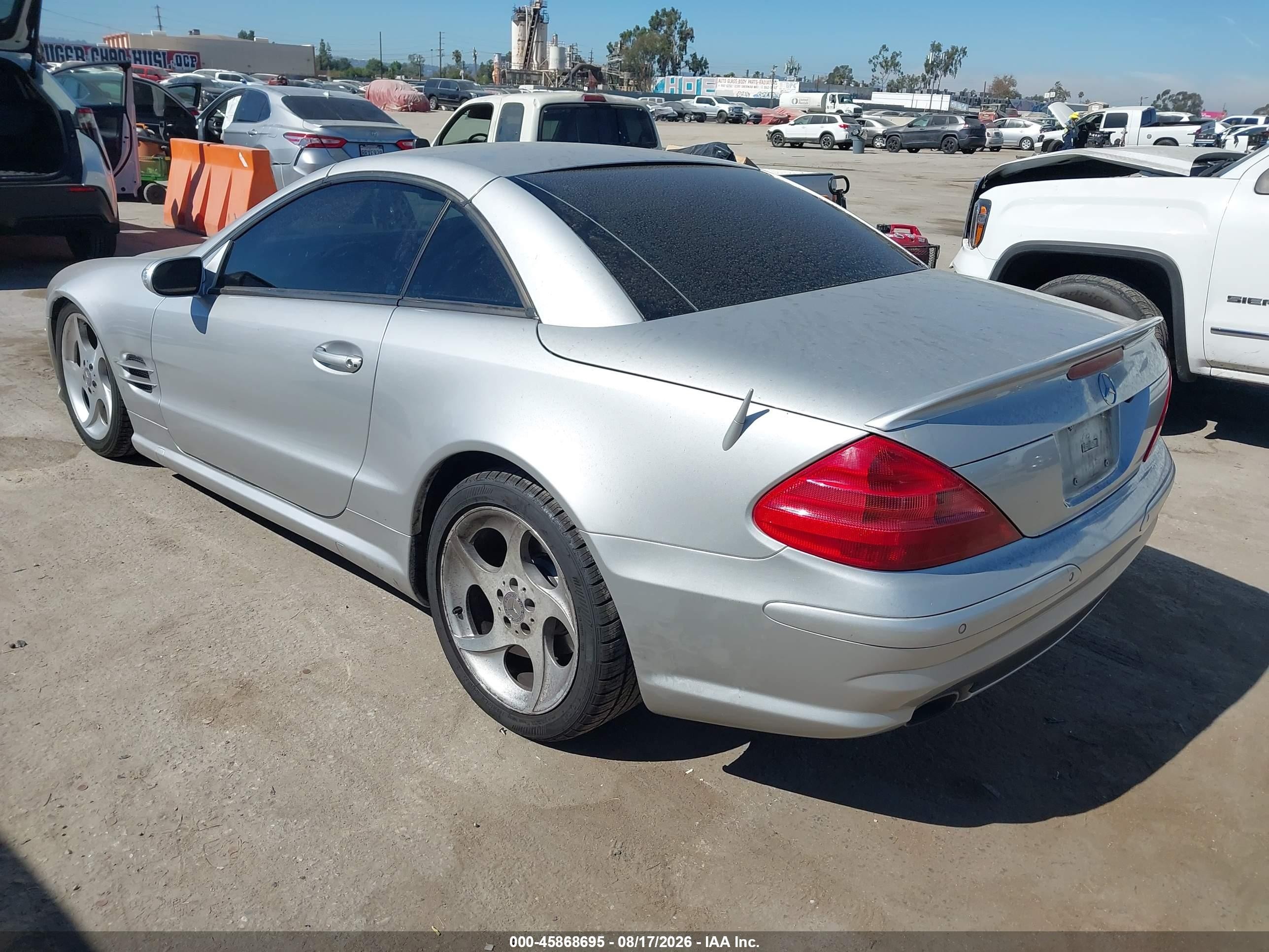 2004 Mercedes-benz Sl 500 Silver vin: WDBSK75F54F065002
