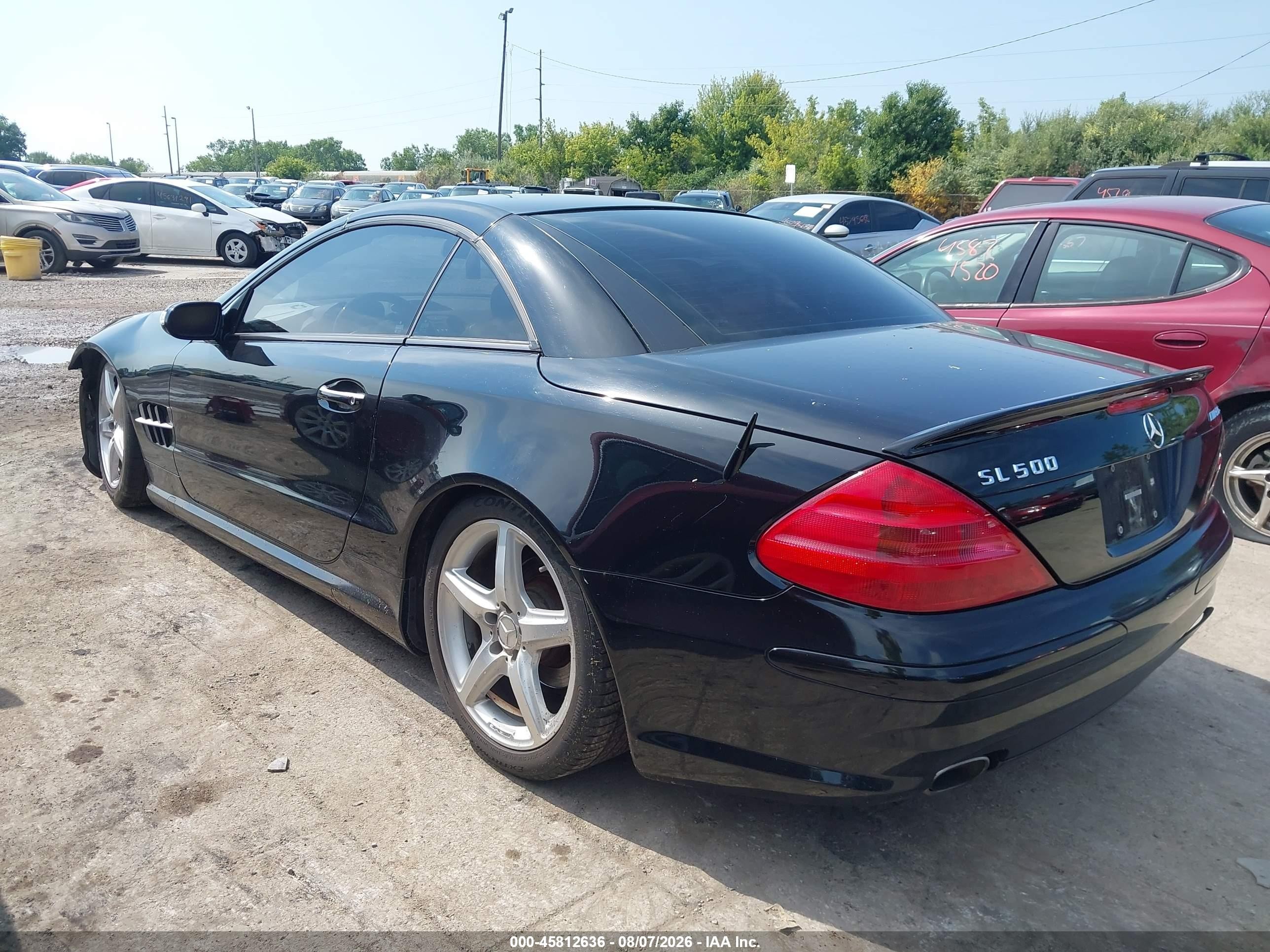 2004 Mercedes-benz Sl 500   Black vin: WDBSK75F54F066151