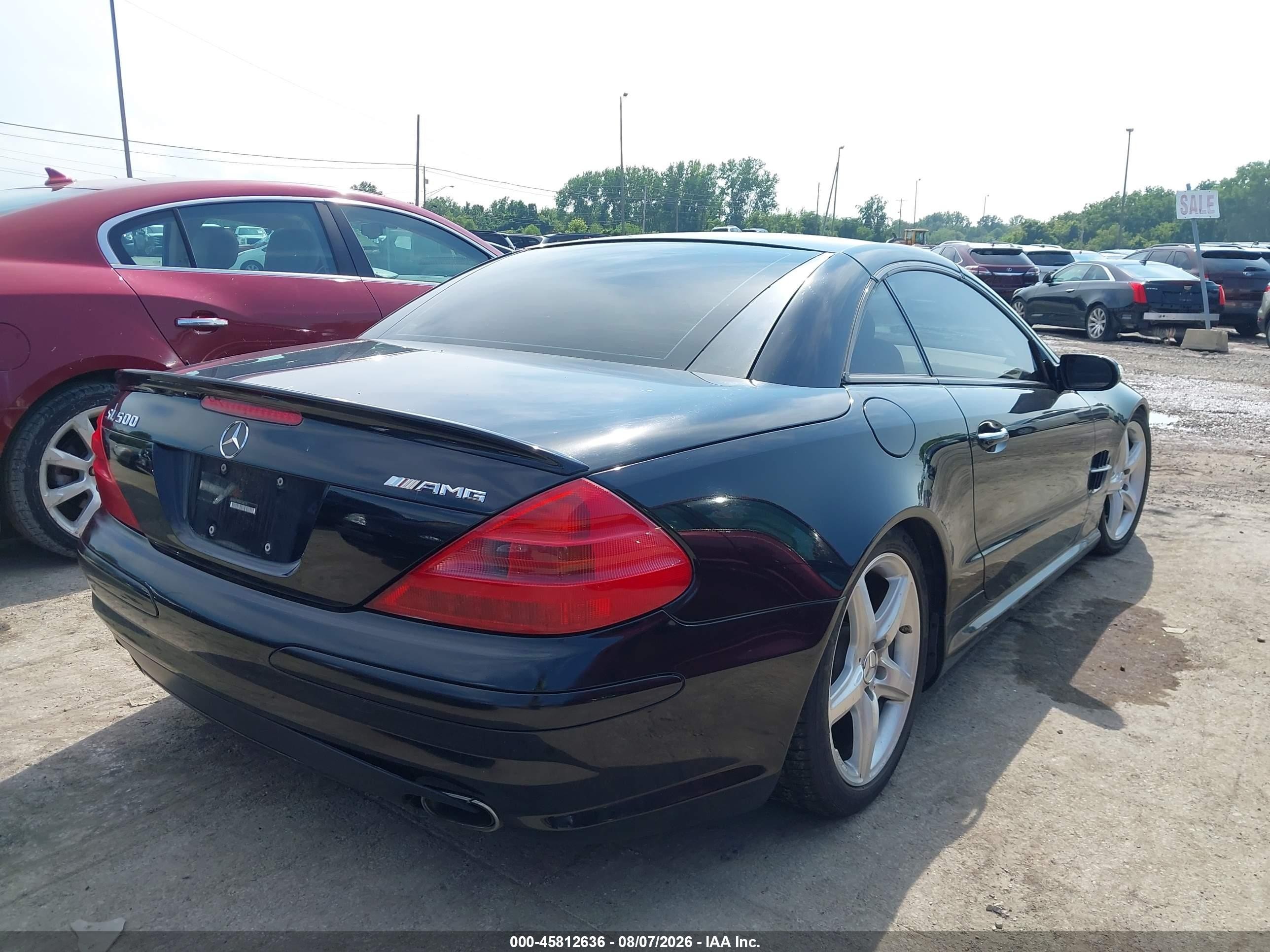 2004 Mercedes-benz Sl 500   Black vin: WDBSK75F54F066151