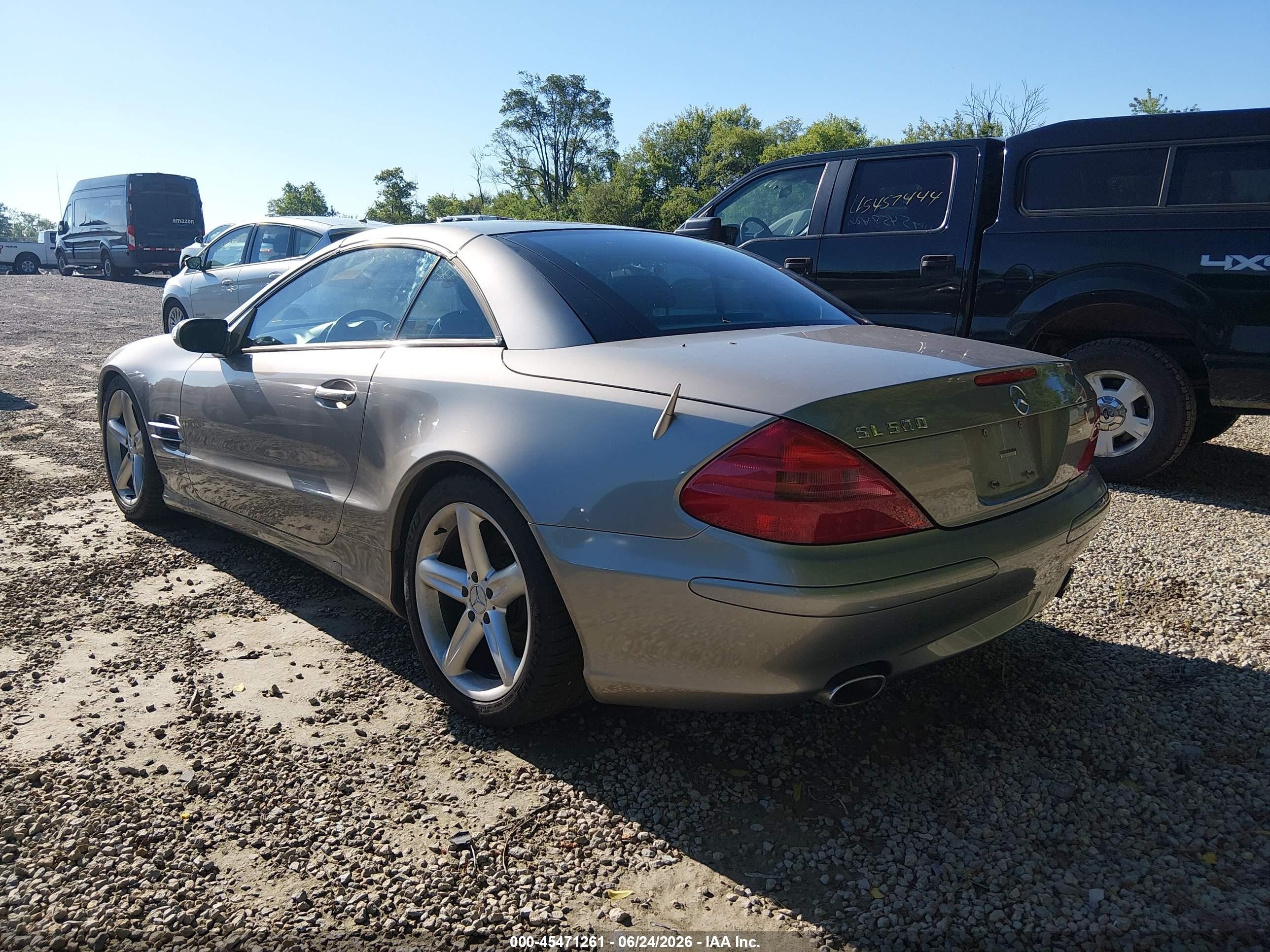 2004 Mercedes-benz Sl 500   Silver vin: WDBSK75F54F078316