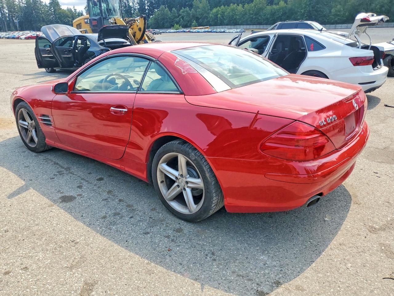 2005 Mercedes-benz Sl 500 Red vin: WDBSK75F55F101451