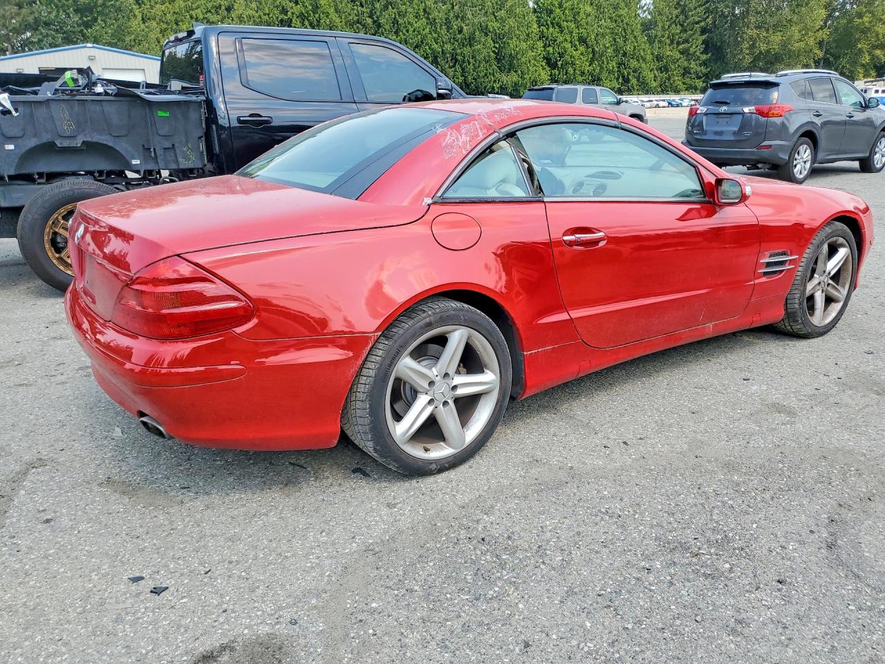2005 Mercedes-benz Sl 500 Red vin: WDBSK75F55F101451