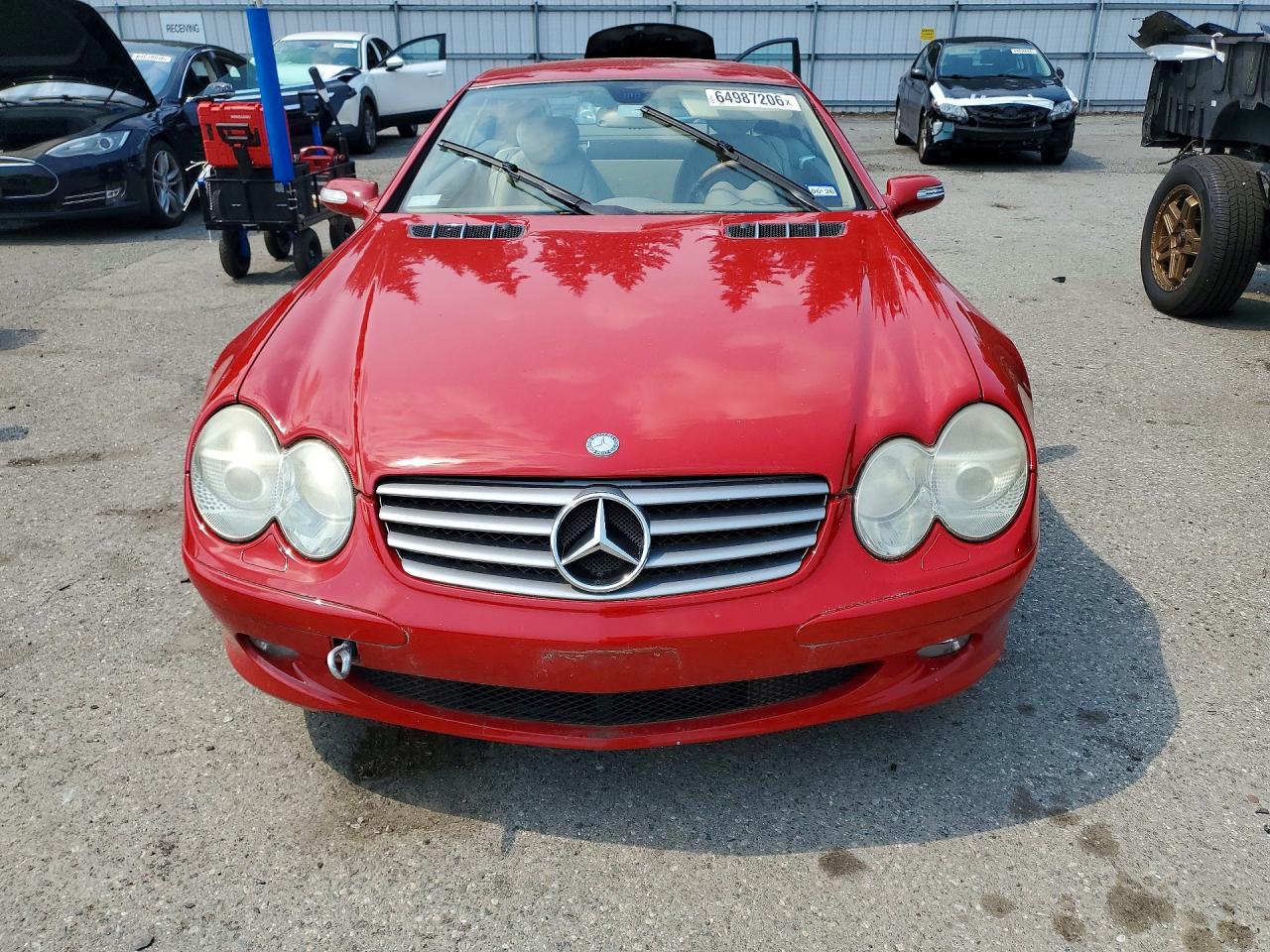 2005 Mercedes-benz Sl 500 Red vin: WDBSK75F55F101451