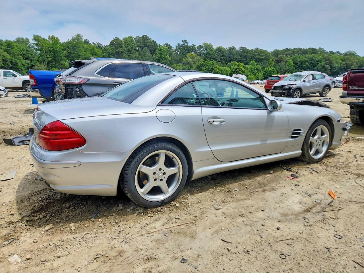 2003 Mercedes-benz Sl 500r Silver vin: WDBSK75F63F022349