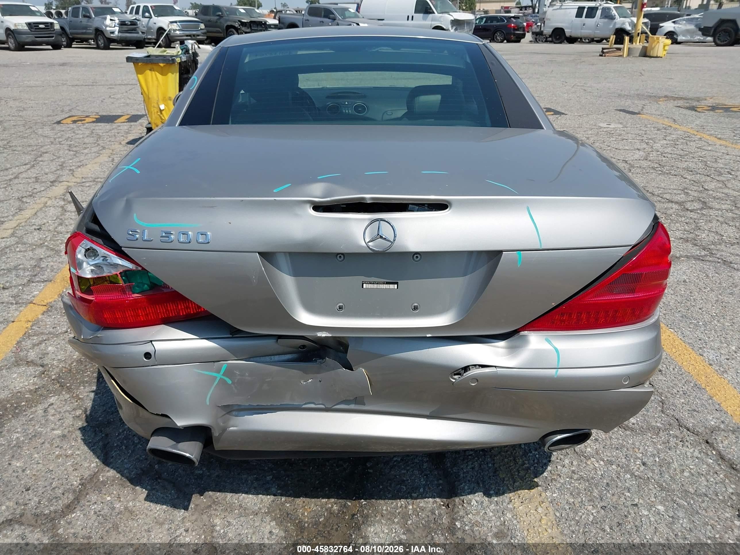 2003 Mercedes-benz Sl 500   Gray vin: WDBSK75F63F028314