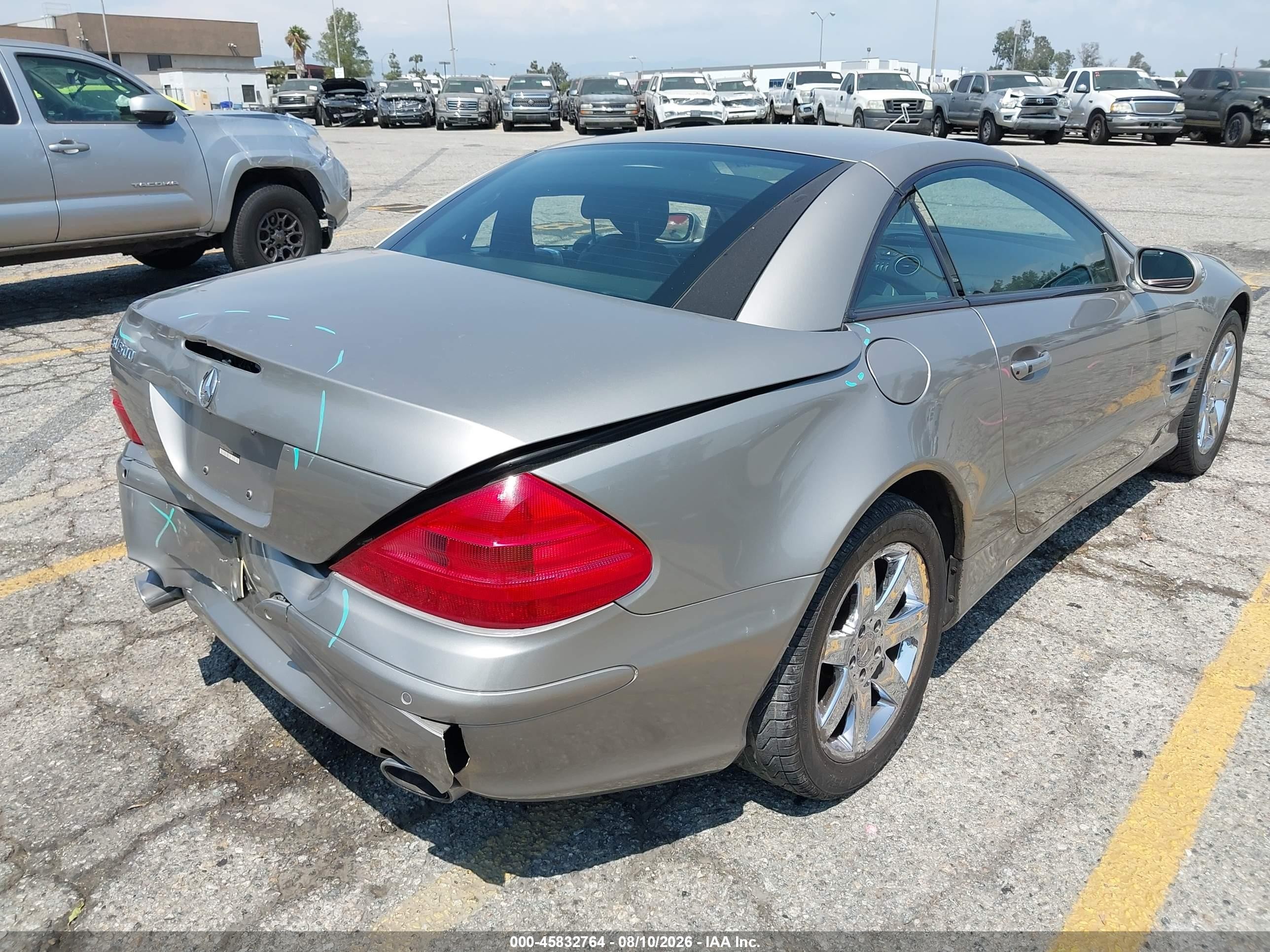 2003 Mercedes-benz Sl 500   Gray vin: WDBSK75F63F028314