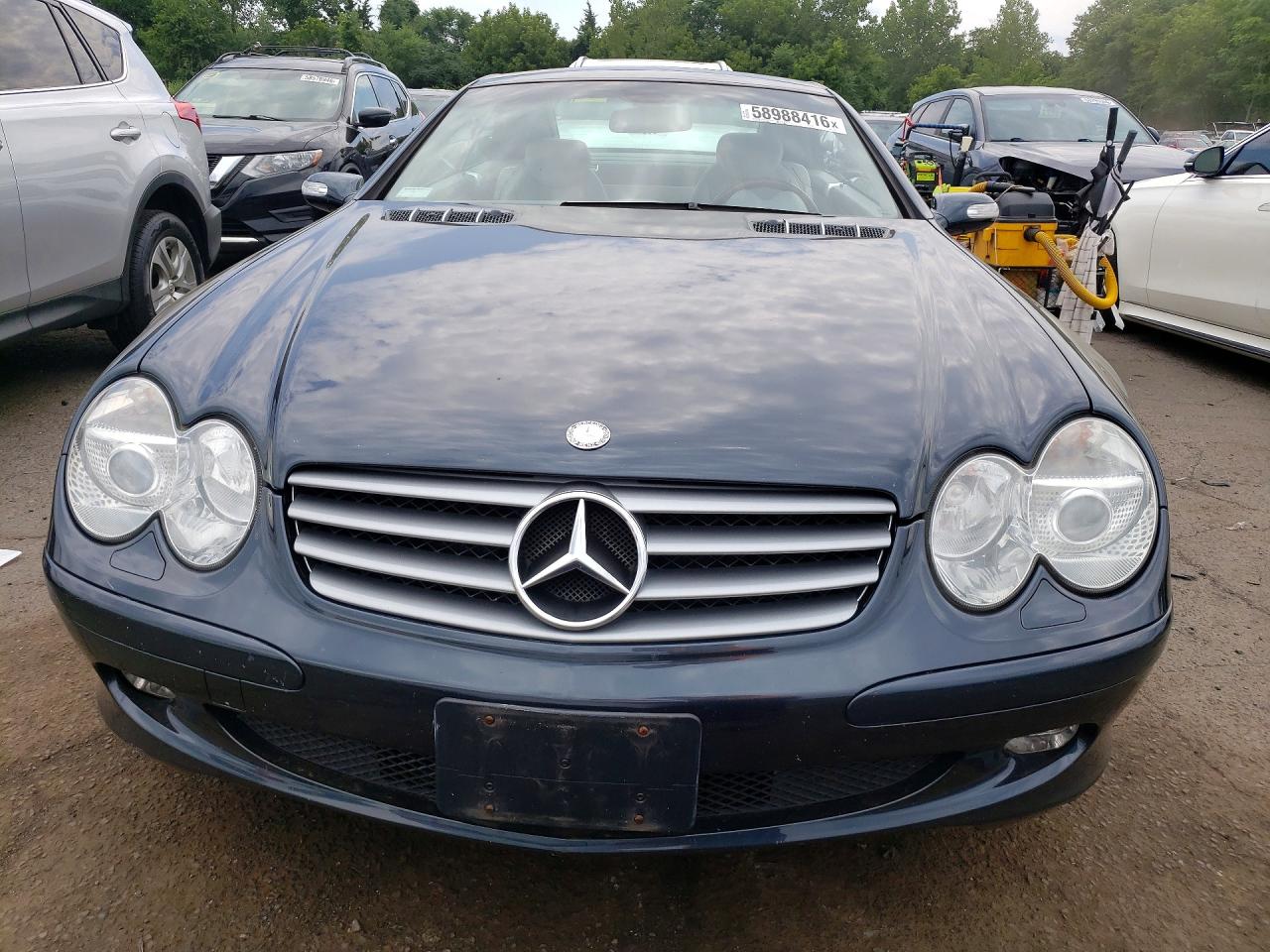 2004 Mercedes-benz Sl 500 Blue vin: WDBSK75F64F070628
