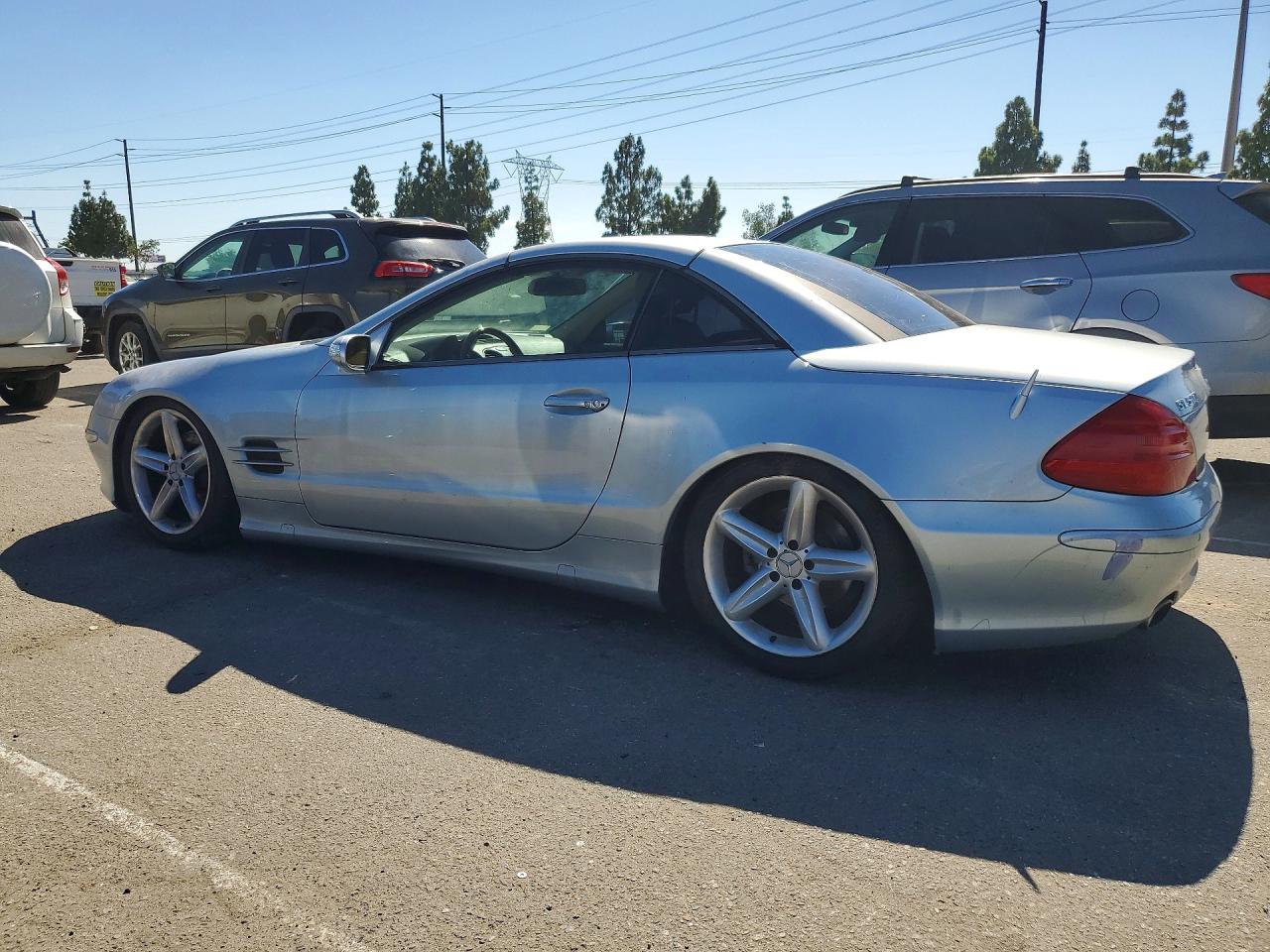 2005 Mercedes-benz Sl 500 Silver vin: WDBSK75F65F098365