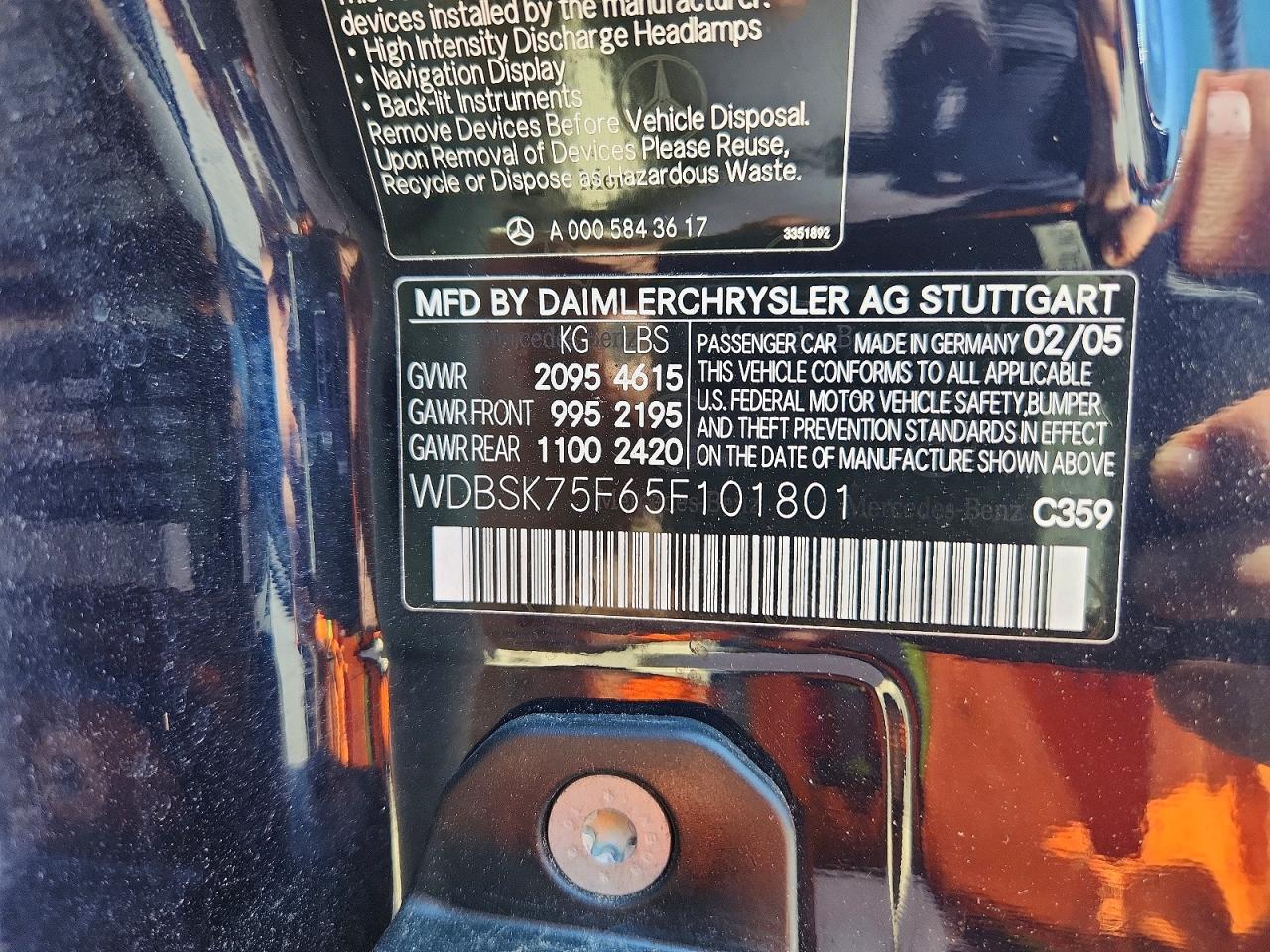 2005 Mercedes-benz Sl 500 Синий vin: WDBSK75F65F101801