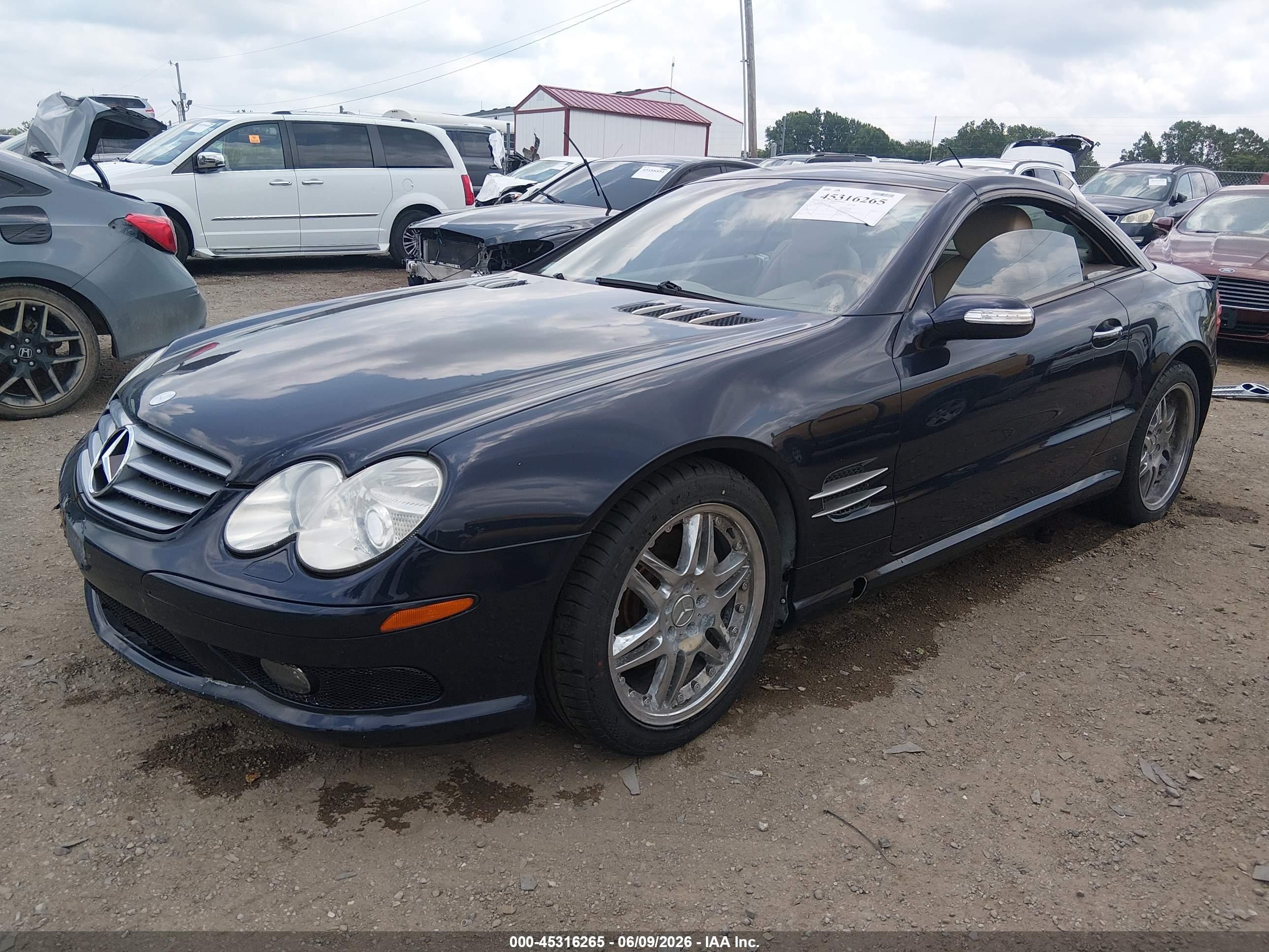 2003 Mercedes-benz Sl 500 Navy vin: WDBSK75F73F022991