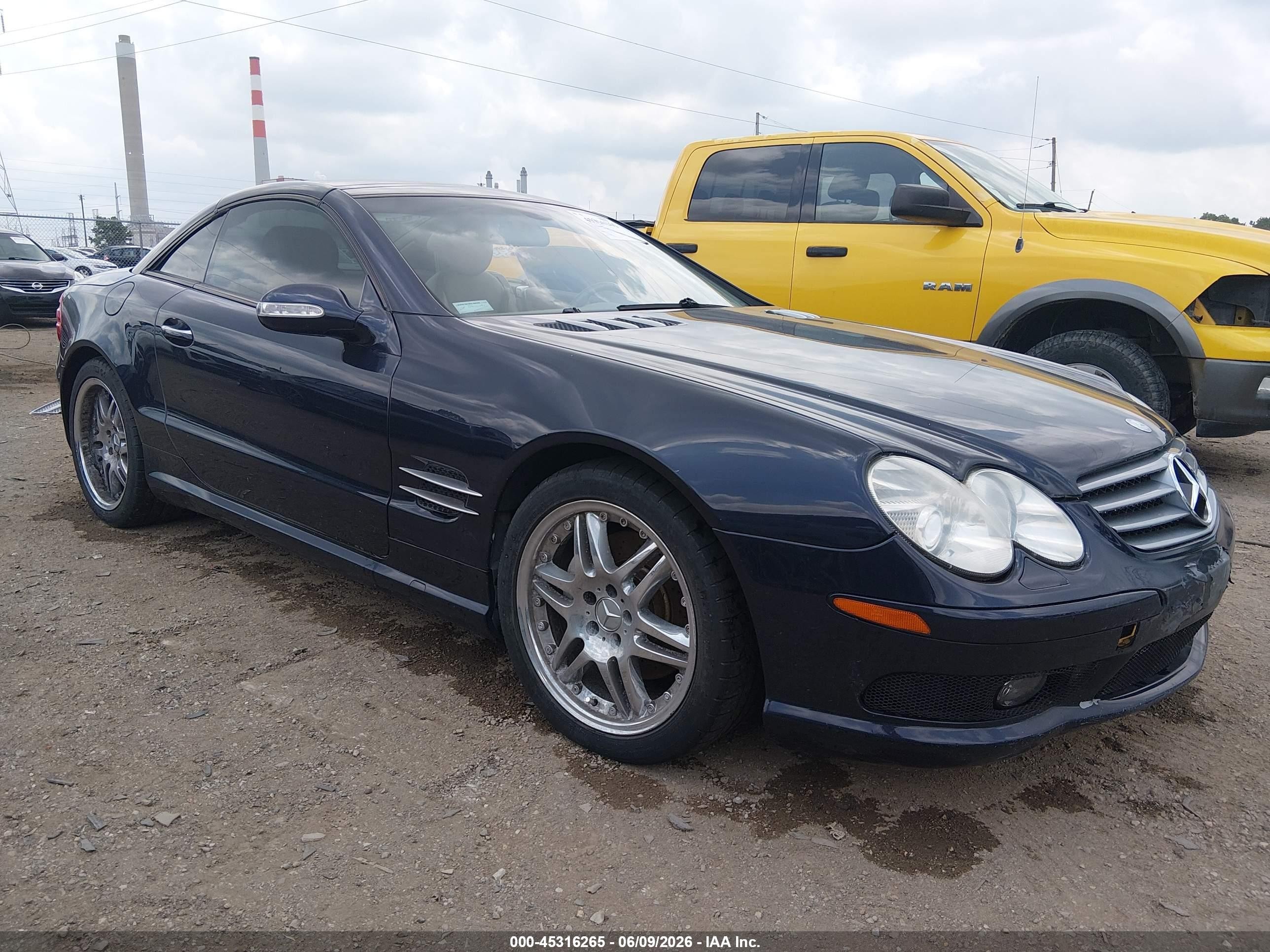 2003 Mercedes-benz Sl 500 Navy vin: WDBSK75F73F022991