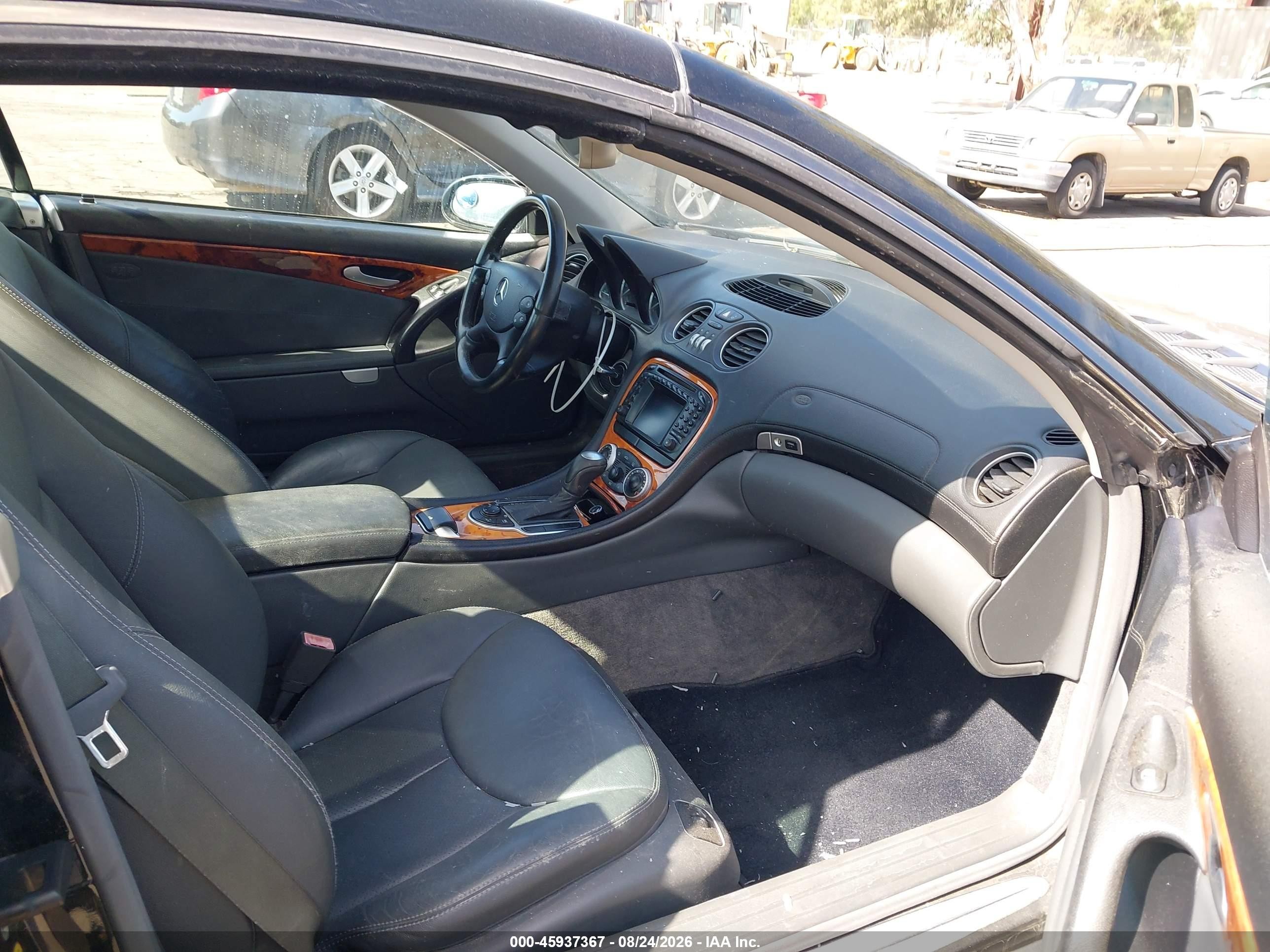 2003 Mercedes-benz Sl 500 Black vin: WDBSK75F73F026202