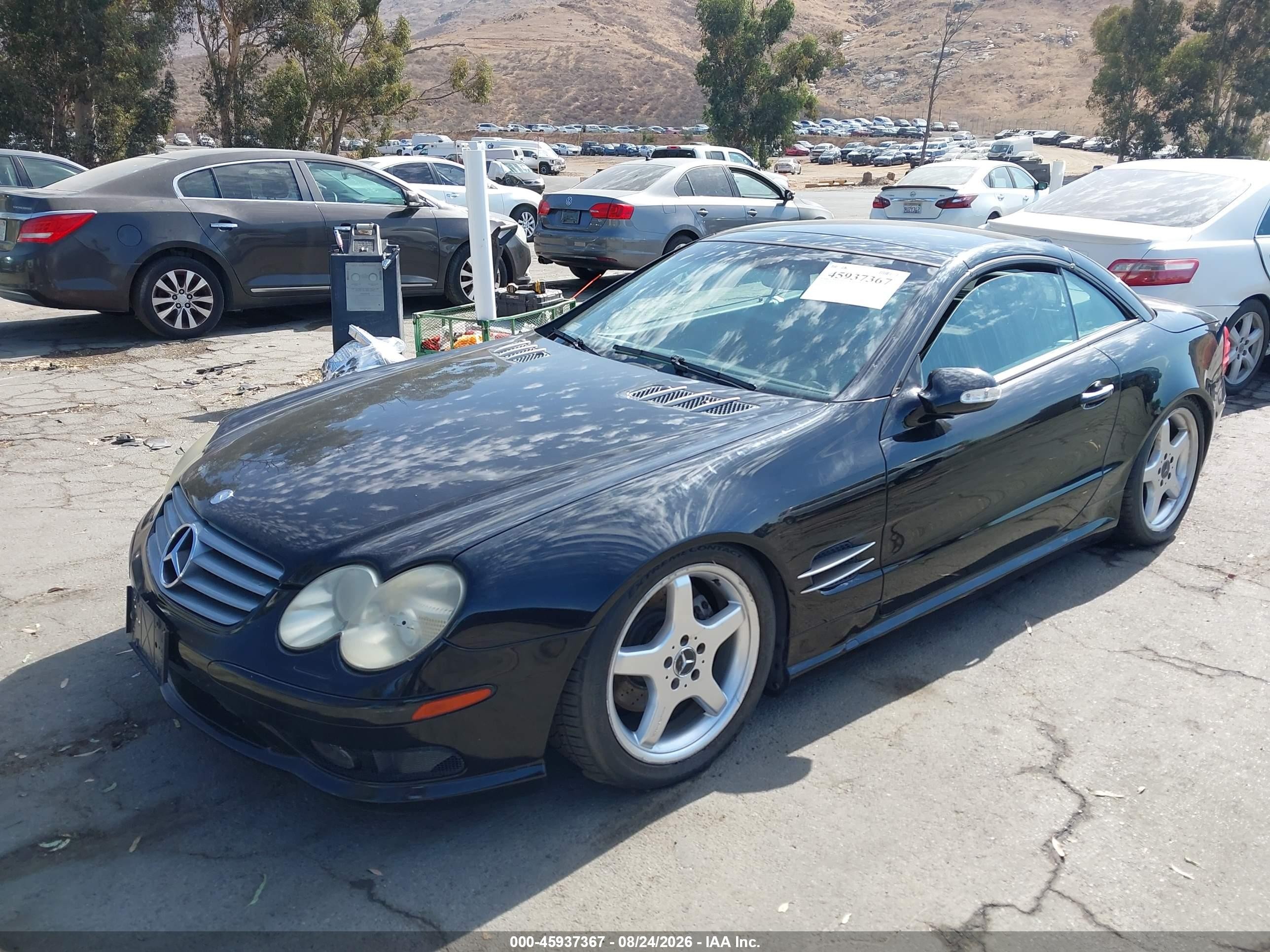 2003 Mercedes-benz Sl 500 Black vin: WDBSK75F73F026202