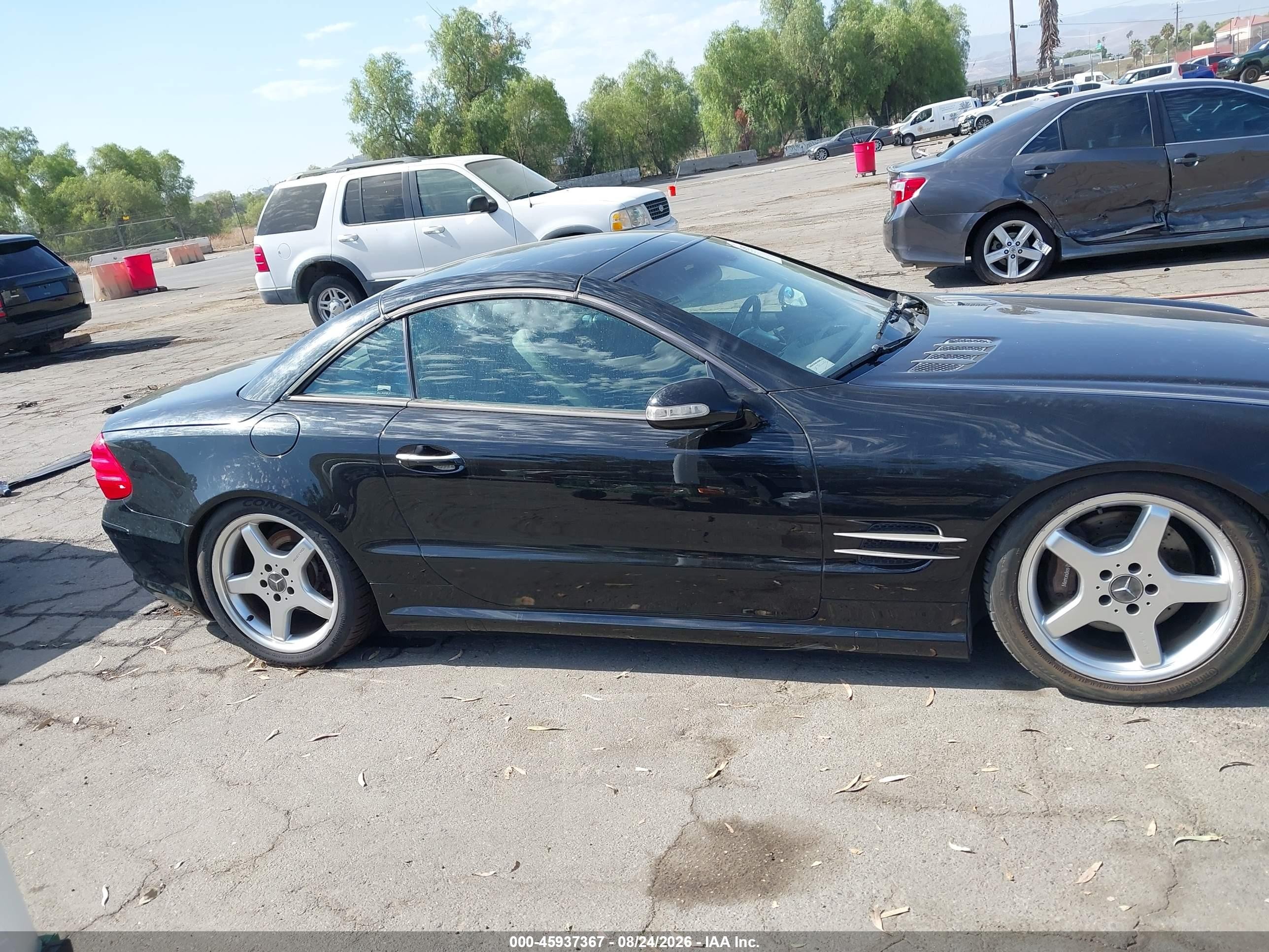 2003 Mercedes-benz Sl 500 Black vin: WDBSK75F73F026202