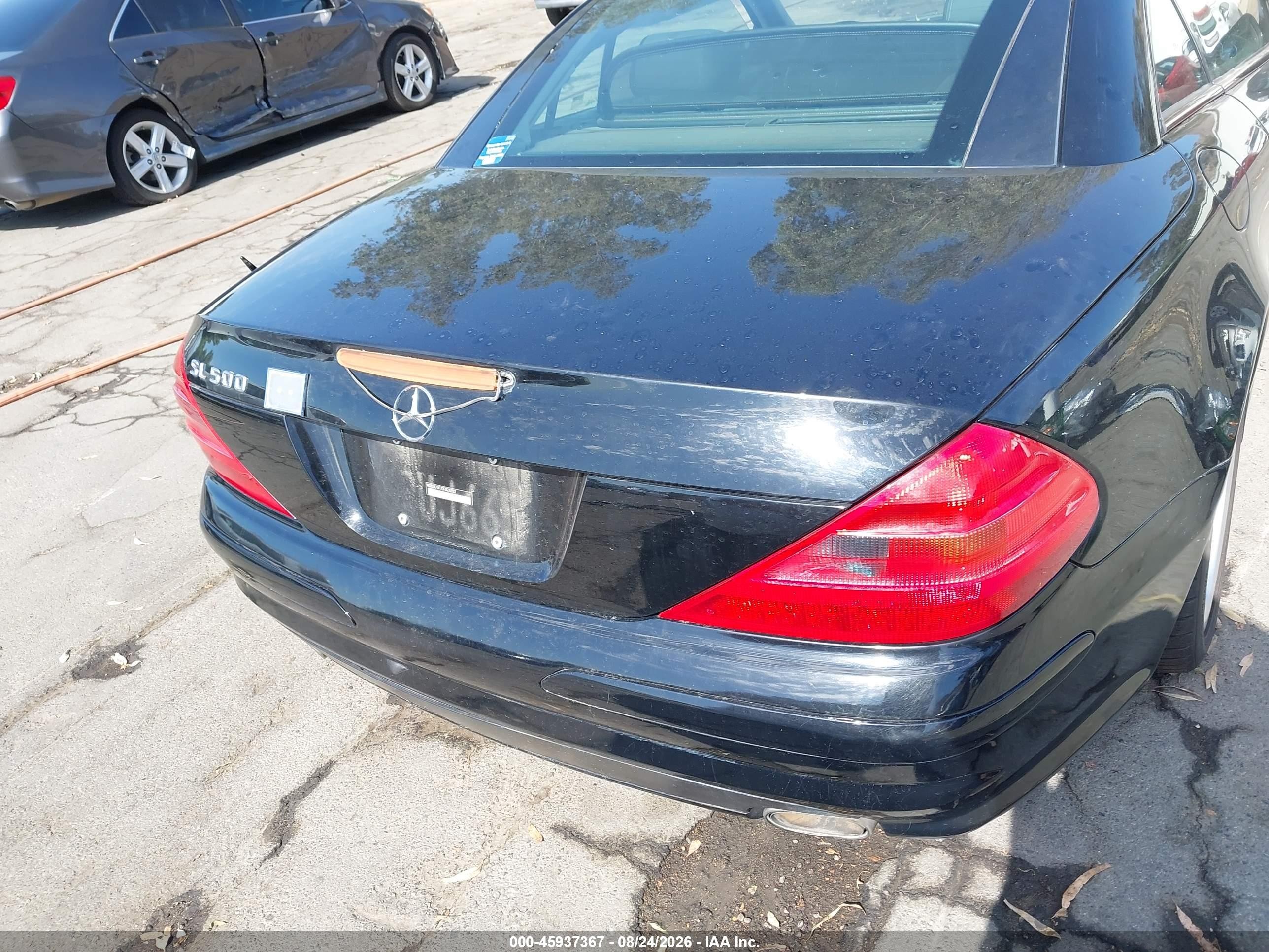 2003 Mercedes-benz Sl 500 Black vin: WDBSK75F73F026202