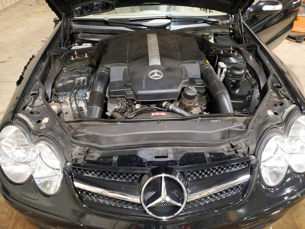2006 Mercedes-benz Sl 500 Black vin: WDBSK75F76F109892