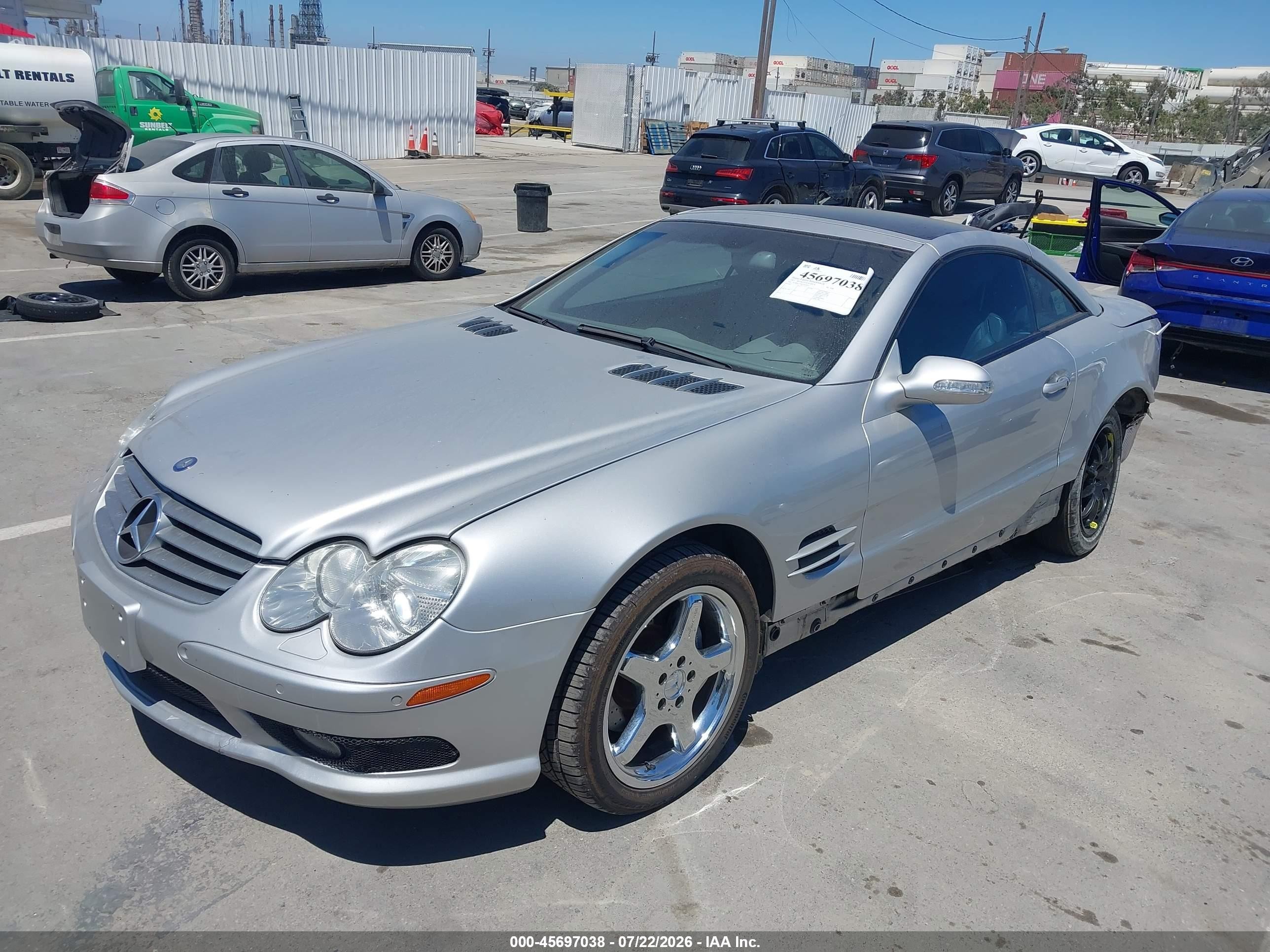2003 Mercedes-benz Sl 500   Silver vin: WDBSK75F83F020697