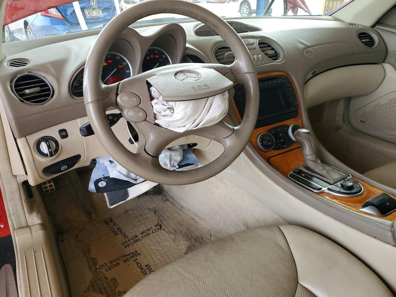 2003 Mercedes-benz Sl 500r Красный vin: WDBSK75F83F028217