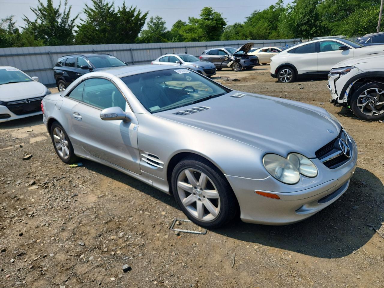 2003 Mercedes-benz Sl 500r Silver vin: WDBSK75F83F060083
