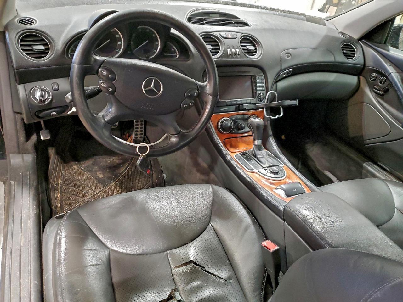 2005 Mercedes-benz Sl 500 Black vin: WDBSK75F85F092325