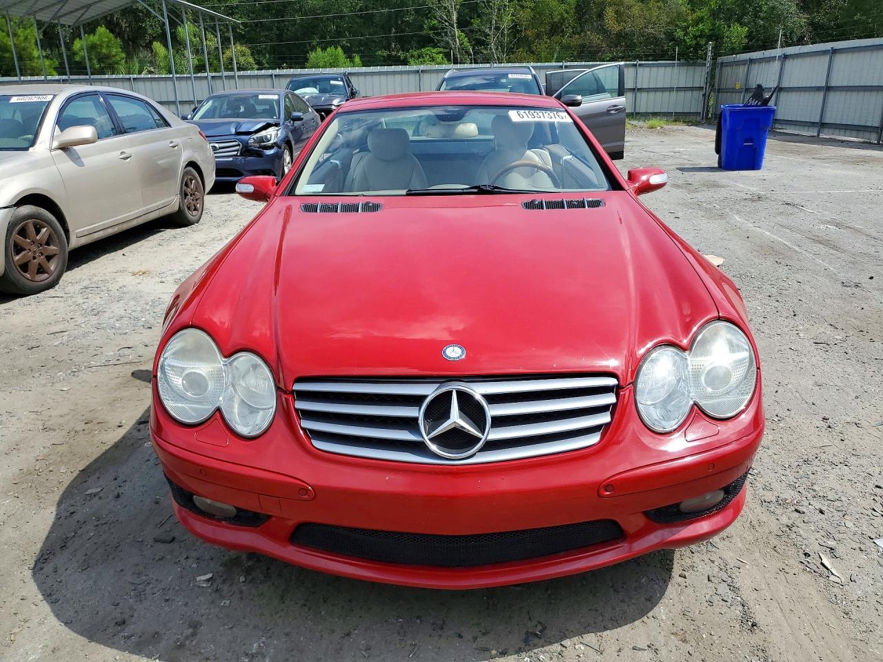 2006 Mercedes-benz Sl 500 Red vin: WDBSK75F86F110386