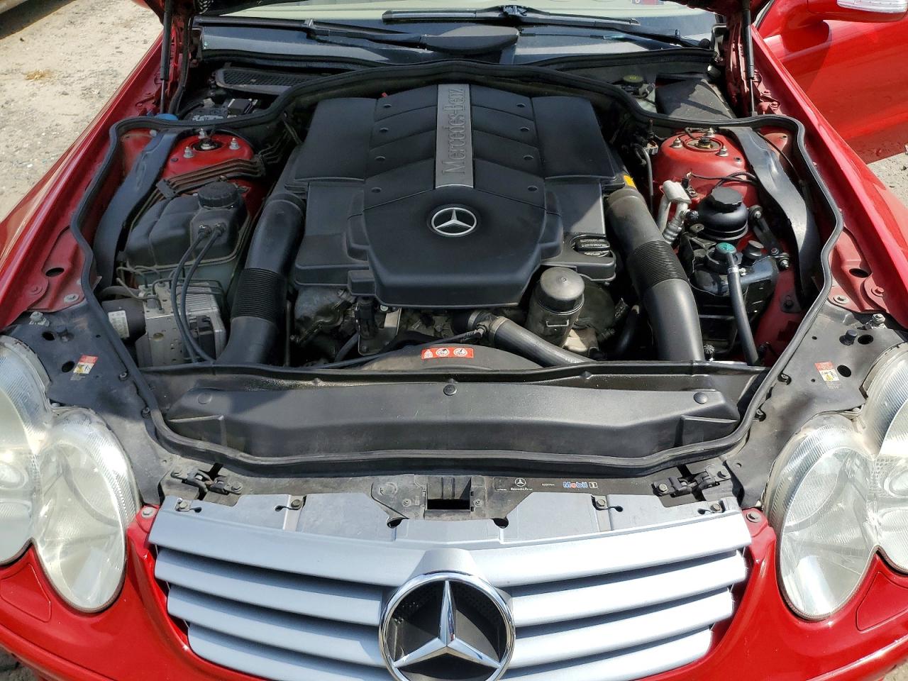 2006 Mercedes-benz Sl 500 Red vin: WDBSK75F86F110386