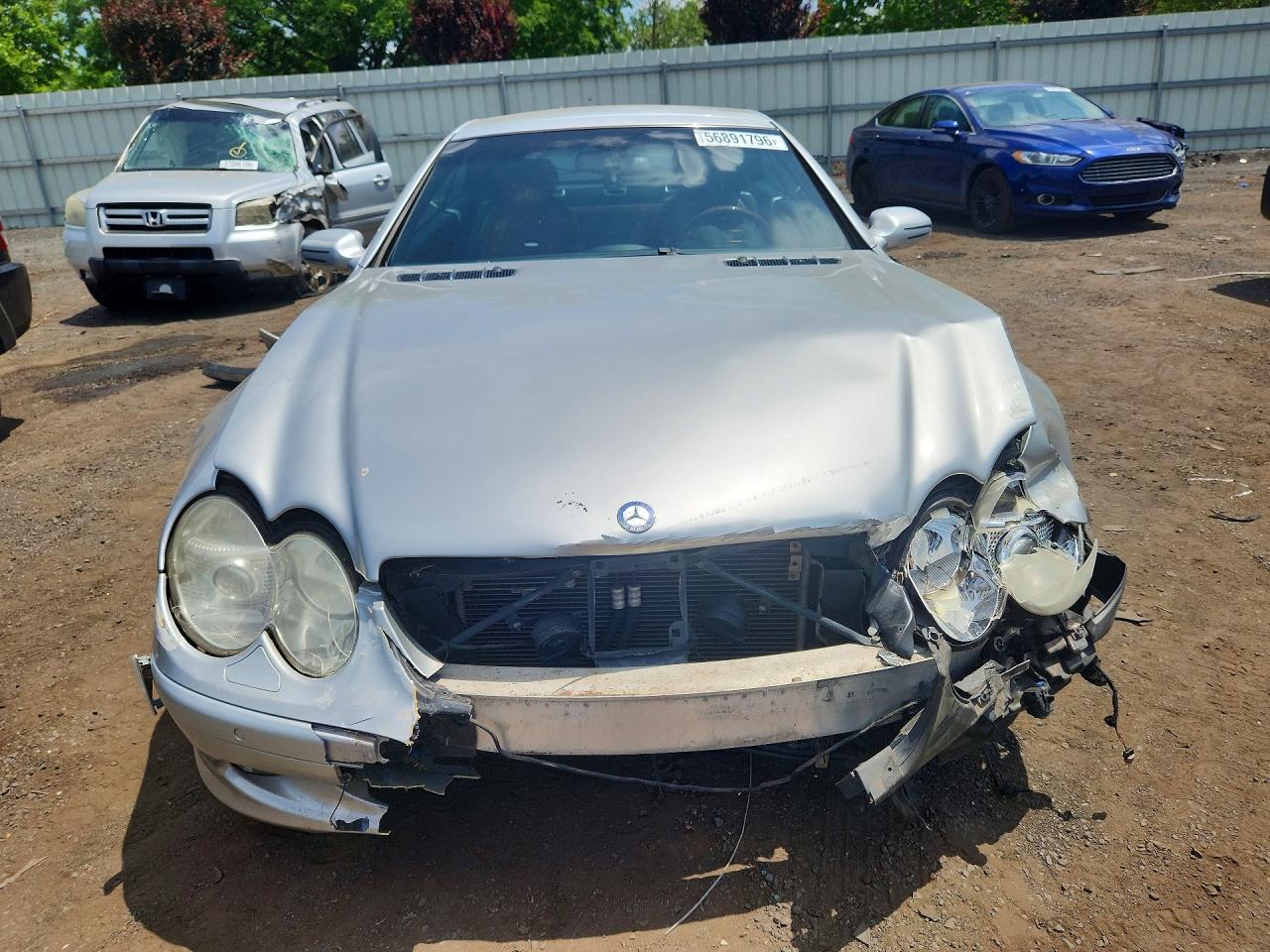 2003 Mercedes-benz Sl 500r Silver vin: WDBSK75F93F052543