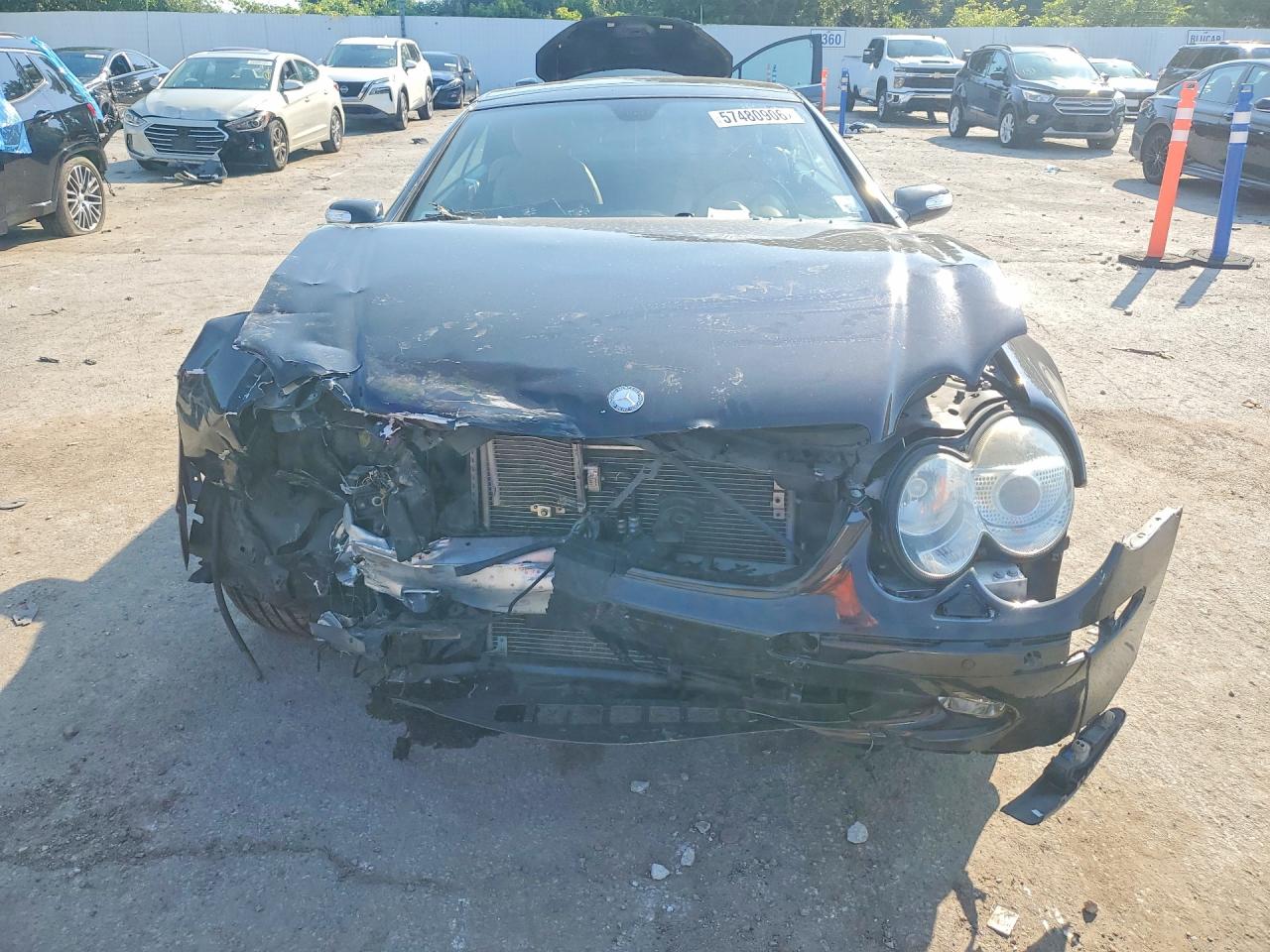 2005 Mercedes-benz Sl 500 Black vin: WDBSK75F95F092382
