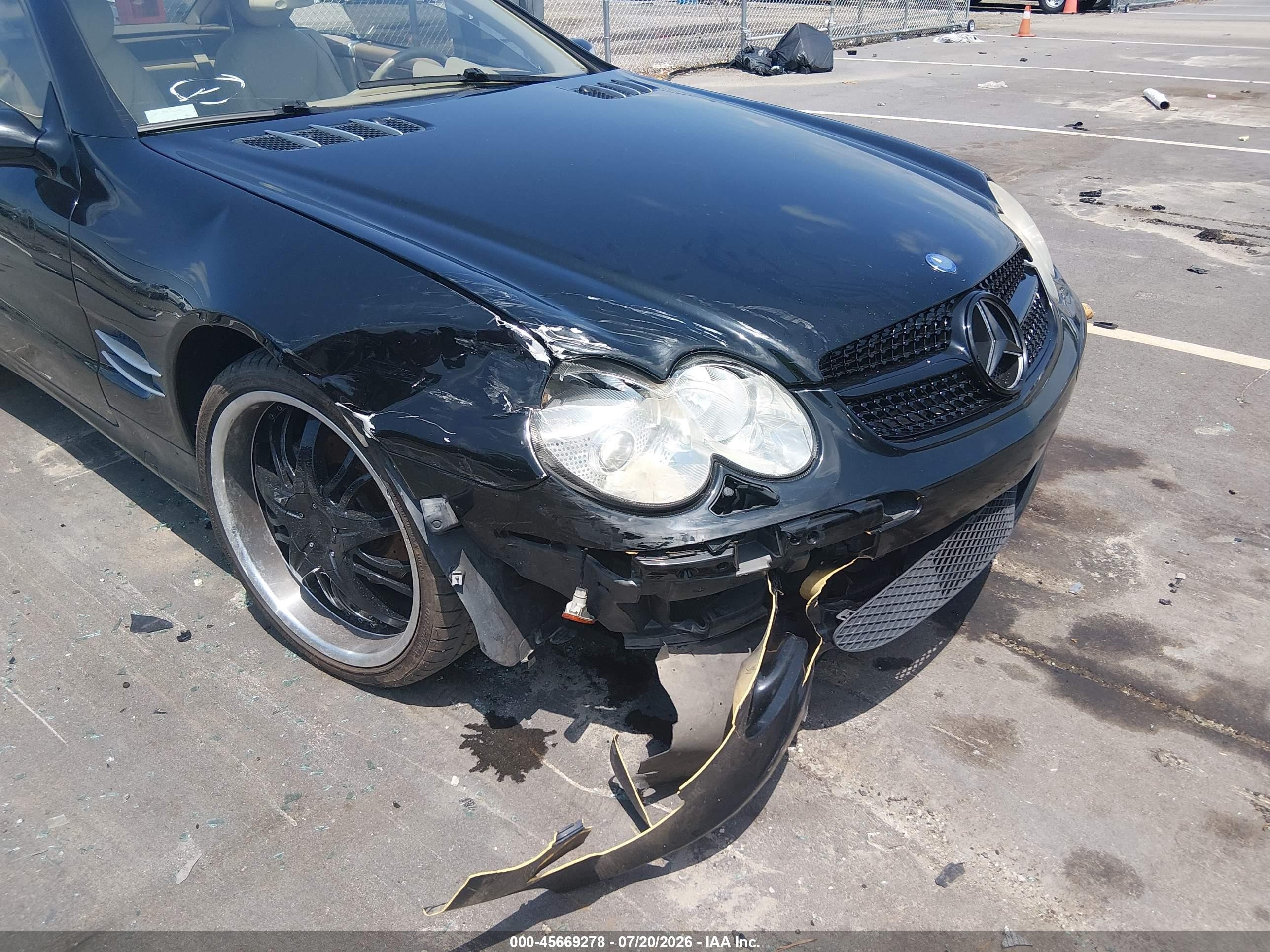 2005 Mercedes-benz Sl 500 Black vin: WDBSK75F95F095380