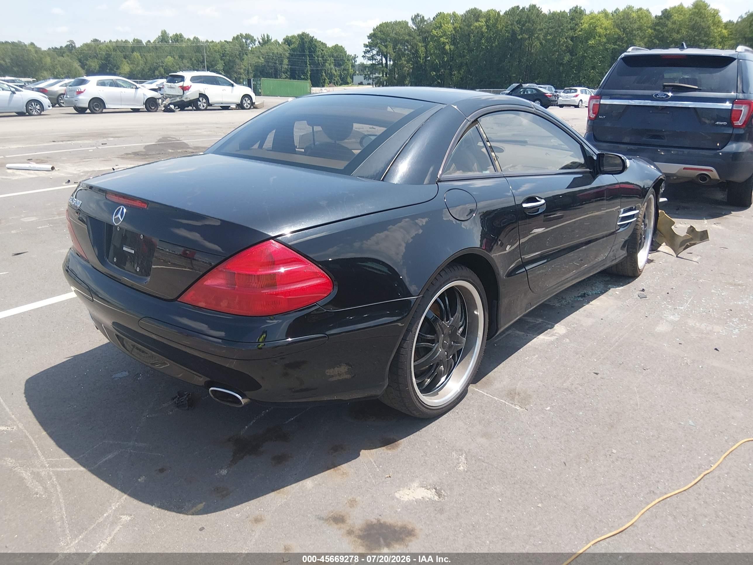 2005 Mercedes-benz Sl 500 Black vin: WDBSK75F95F095380