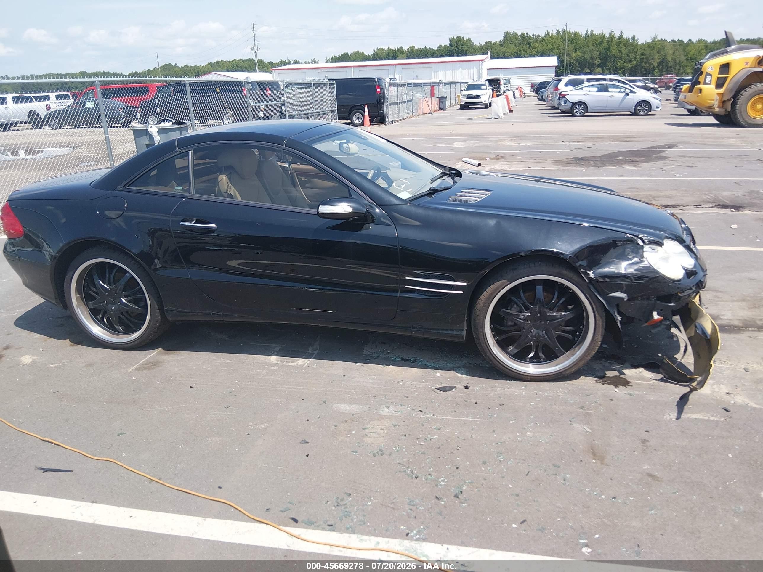 2005 Mercedes-benz Sl 500 Black vin: WDBSK75F95F095380